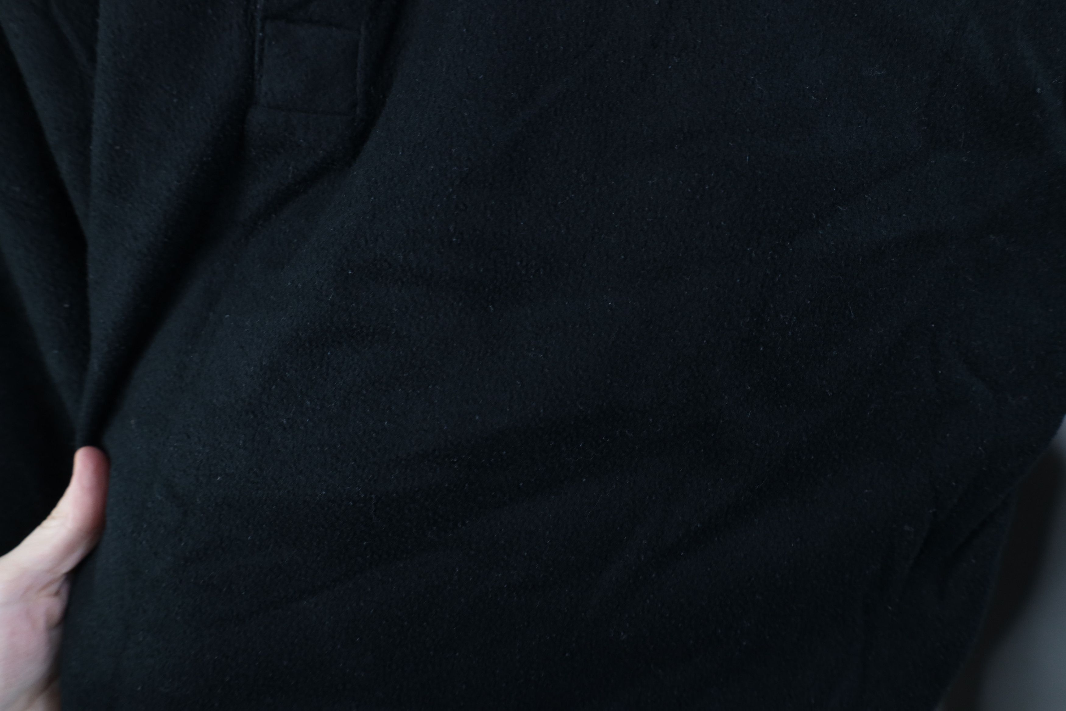Vintage Vintage 90s Streetwear Fleece Henley Sweater T-Shirt Black Size US L / EU 52-54 / 3 - 7 Thumbnail