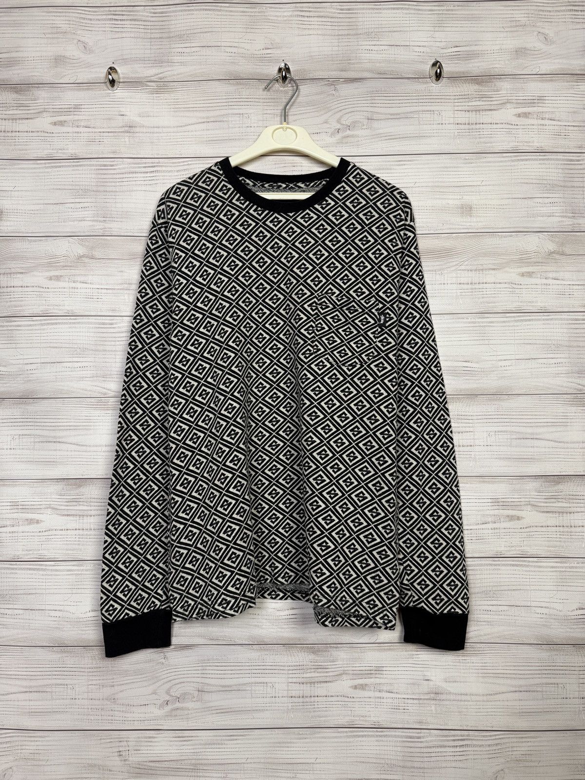 Stussy Stussy Monogram Long Sleeve Shirt Size US M / EU 48-50 / 2 - 1 Thumbnail