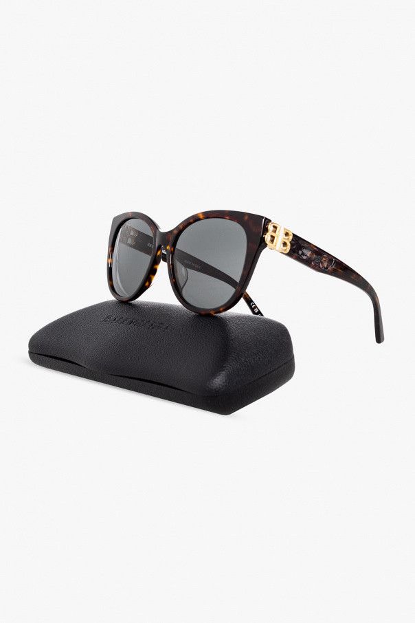 Balenciaga o1bcso1str1024 Size: OS / Dynasty Cat Sunglasses in Brown Size ONE SIZE - 3 Thumbnail