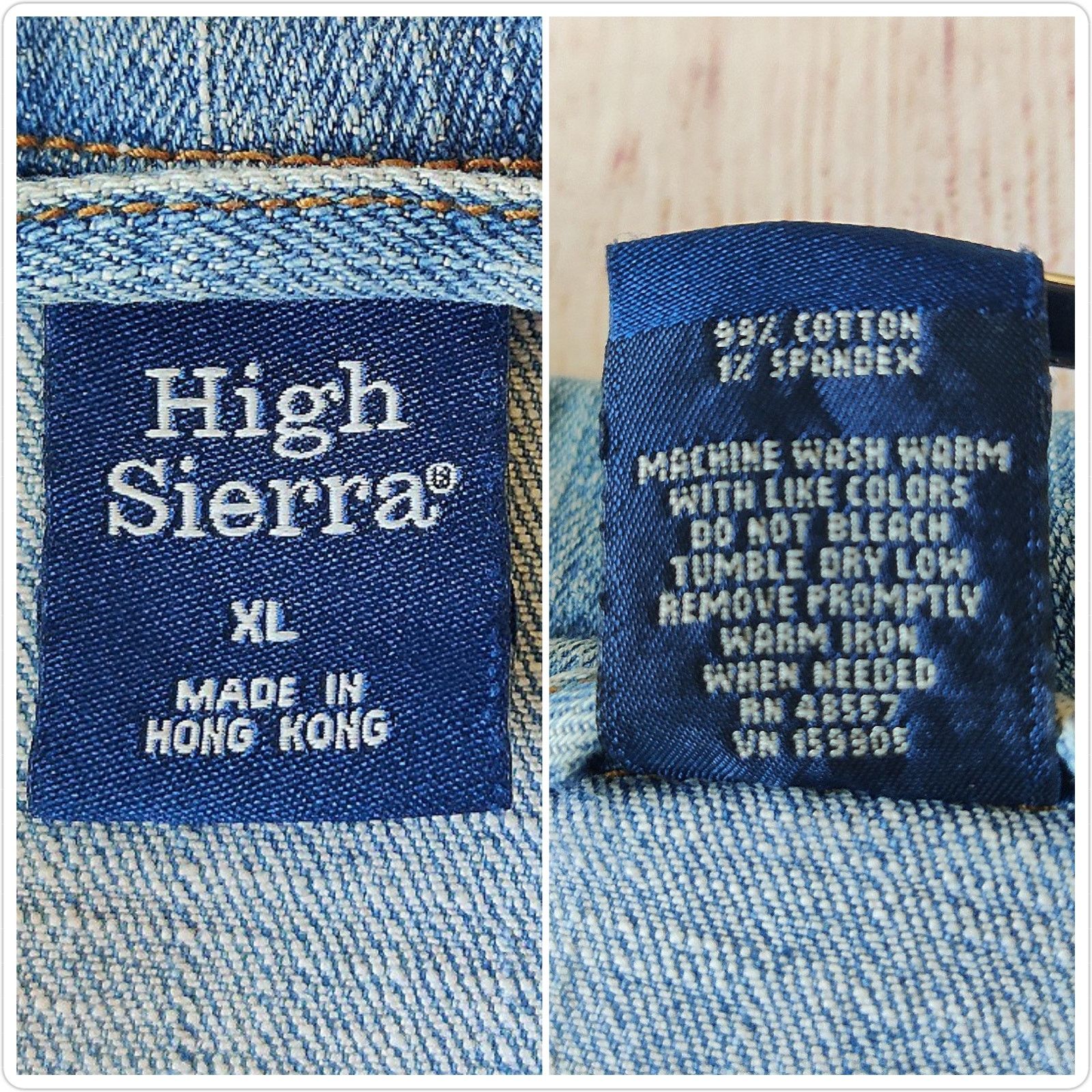Vintage Vintage High Sierra stars & stripes flag denim jacket sz XL Size XL / US 12-14 / IT 48-50 - 8 Thumbnail