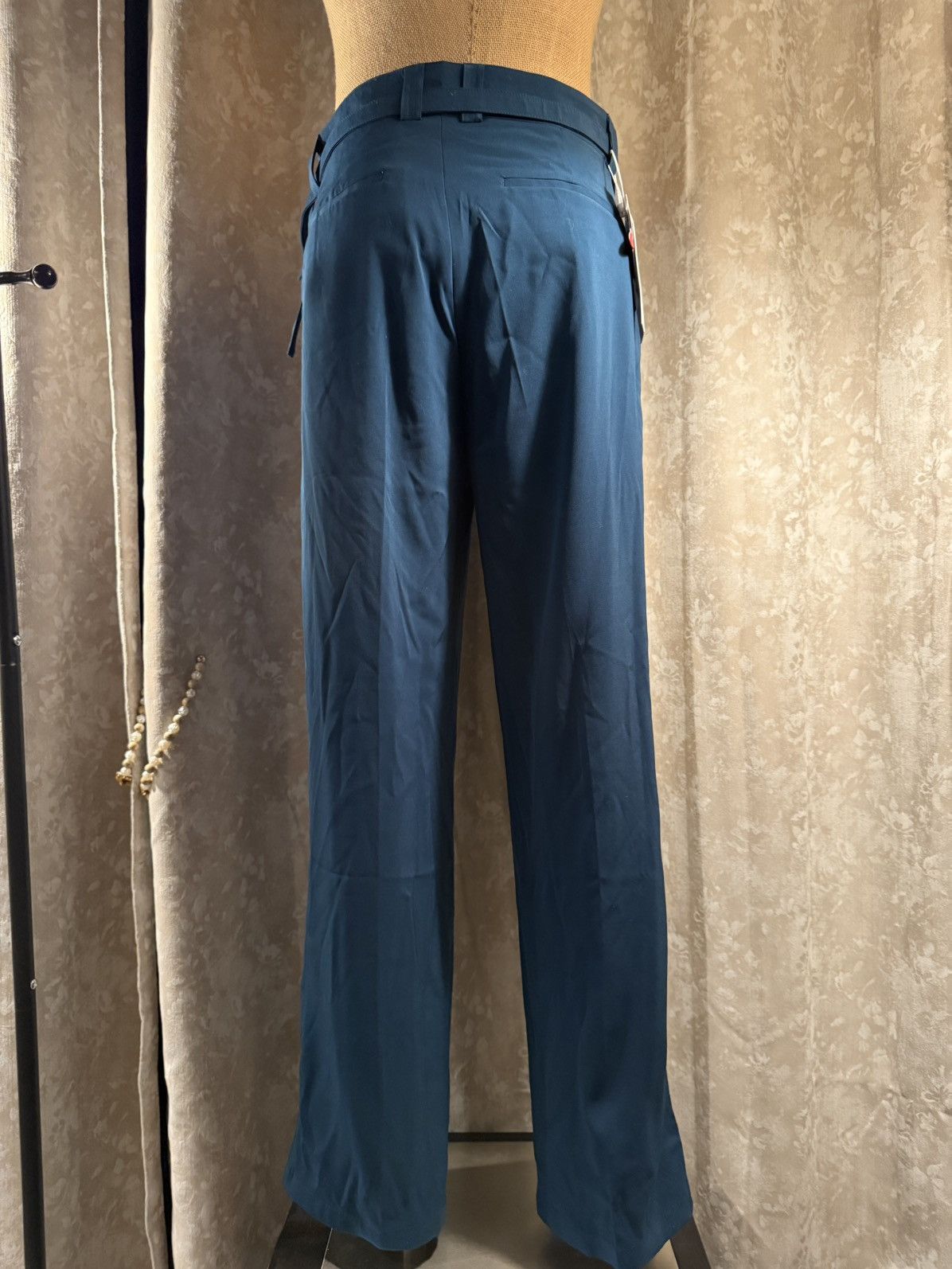 Designer Stylish Teal High-Waisted Trousers – Size 31 Size US 31 - 11 Thumbnail