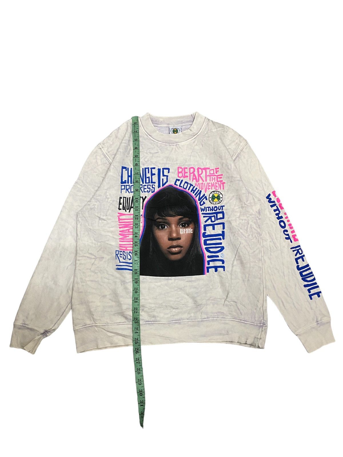 Cross Colours × Japanese Brand Vintage Cross Colour LeftEye Massage Tie Dye Sweatshirt Size US M / EU 48-50 / 2 - 7 Thumbnail