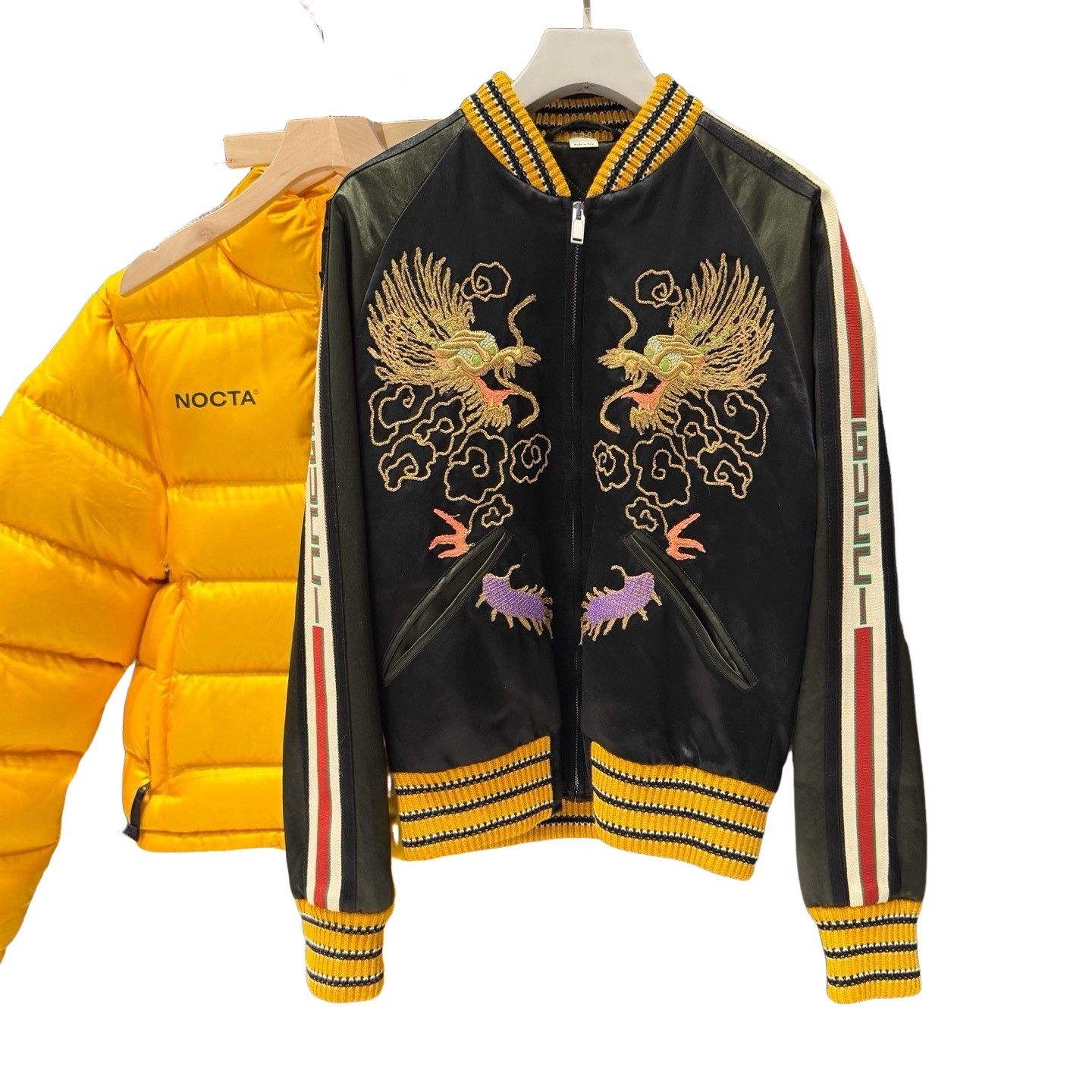 Gucci Gucci Embroidered Dragon Bomber Jacket Size S Size US S / EU 44-46 / 1 - 1 Thumbnail