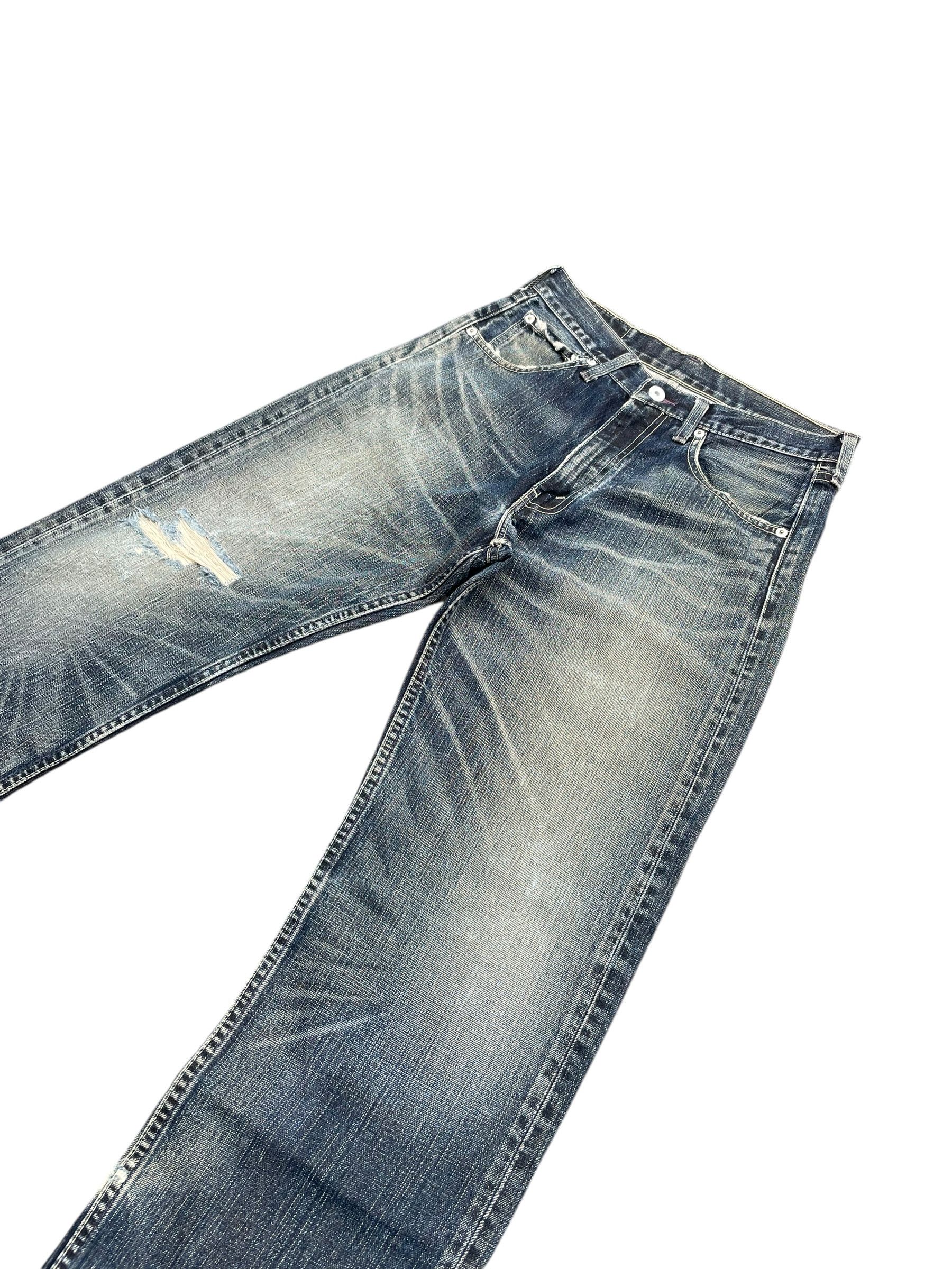 Levi's Vintage Levis 503 Faded Distresed Denim Size US 30 / EU 46 - 2 Thumbnail