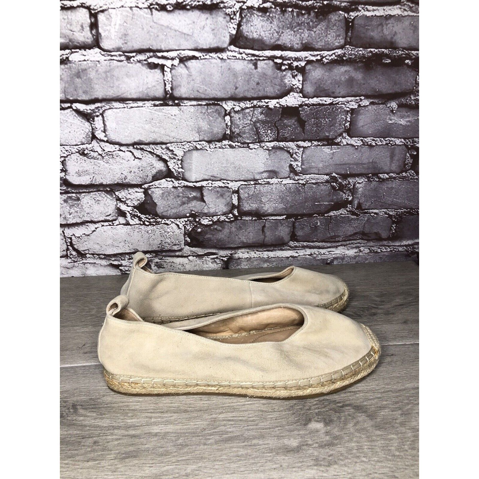 Other J. Jill Ivory Suede Leather Slip On Flats Espadrilles Women’ Size US 9.5 / IT 39.5 - 16 Thumbnail