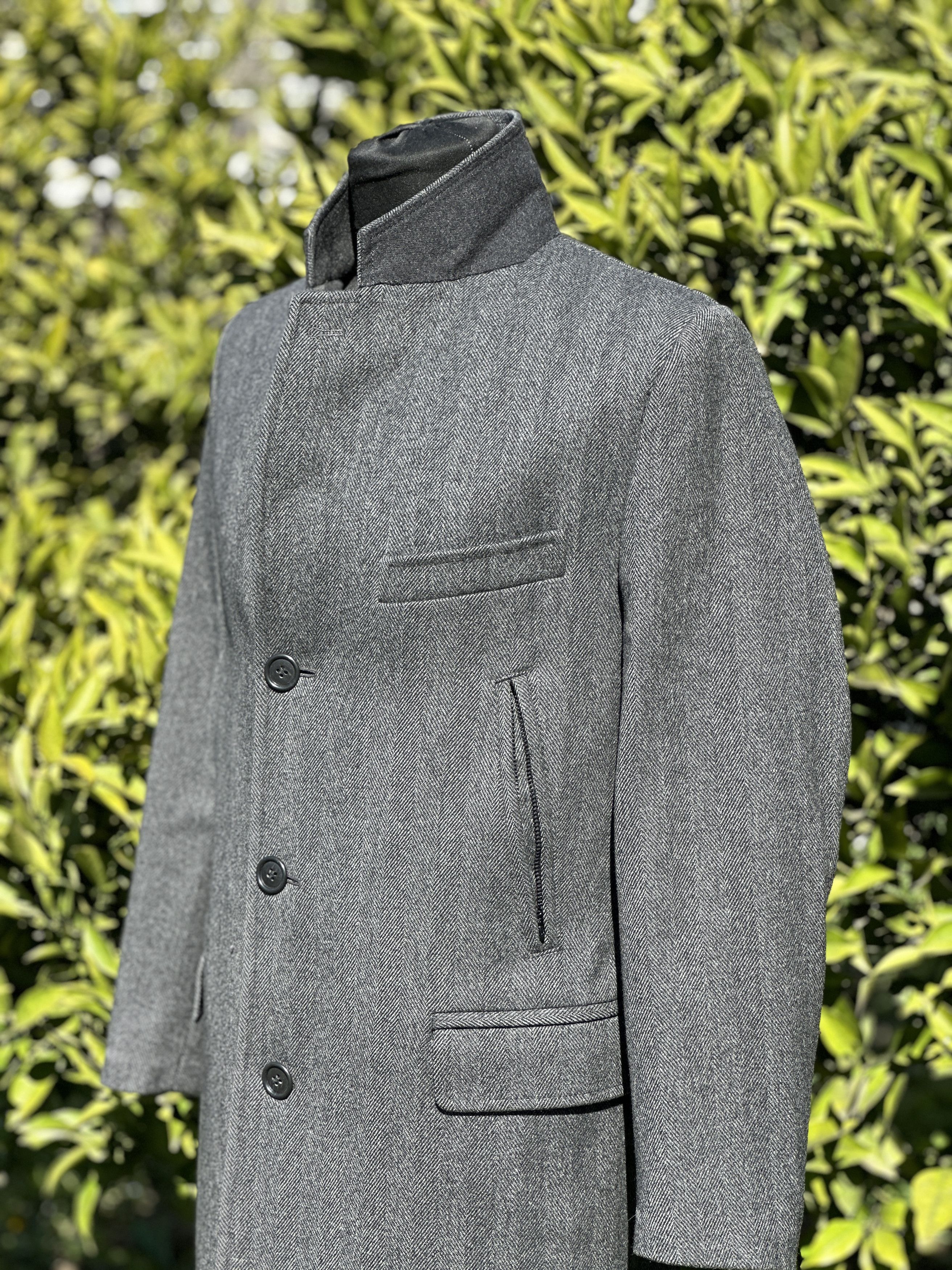 Fay Fay Trench Coat Knit Made Special Elements Size M Slim F Size US M / EU 48-50 / 2 - 12 Thumbnail