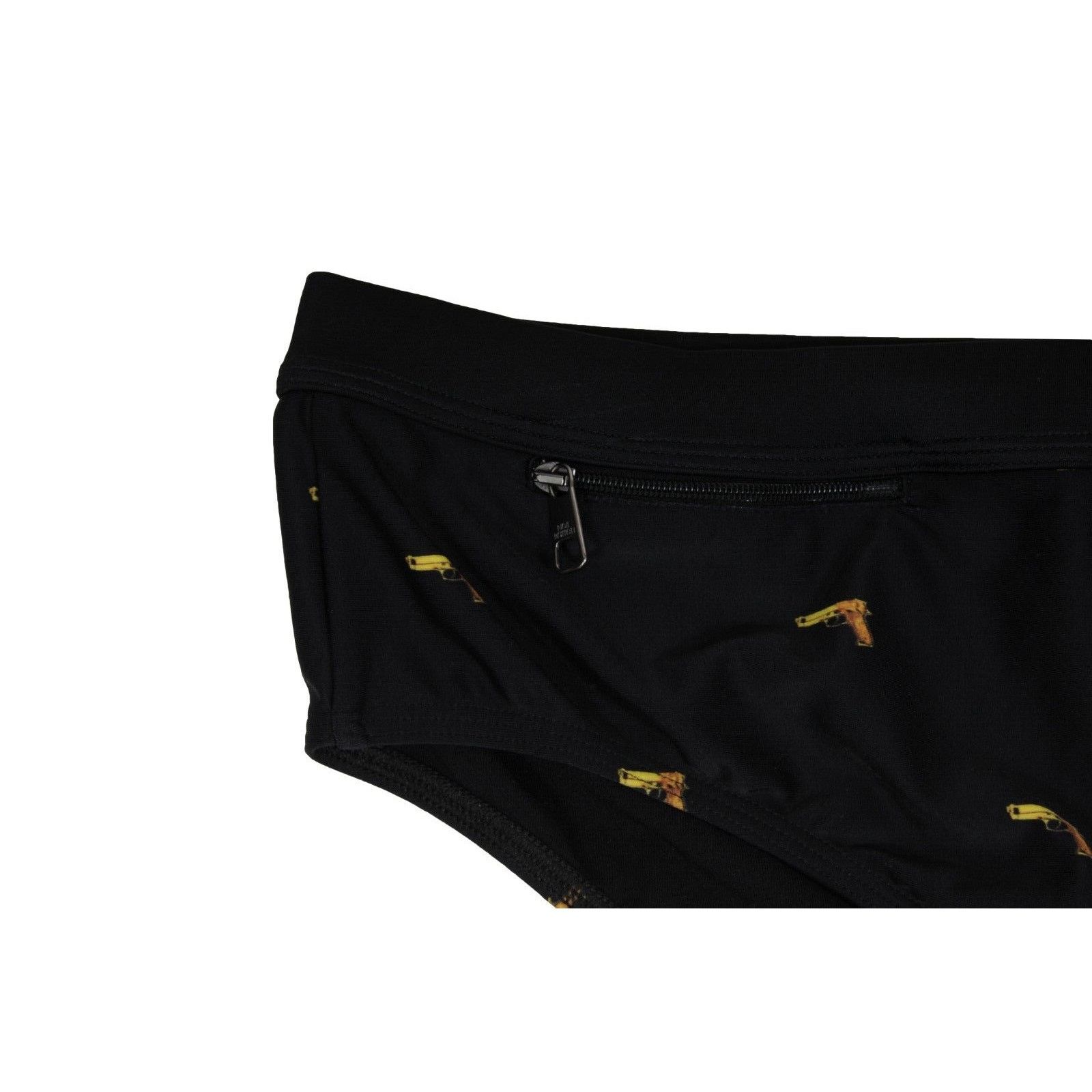 Neil Barrett Gun Print Swim Shorts Briefs Black Large Size US 35 - 3 Thumbnail