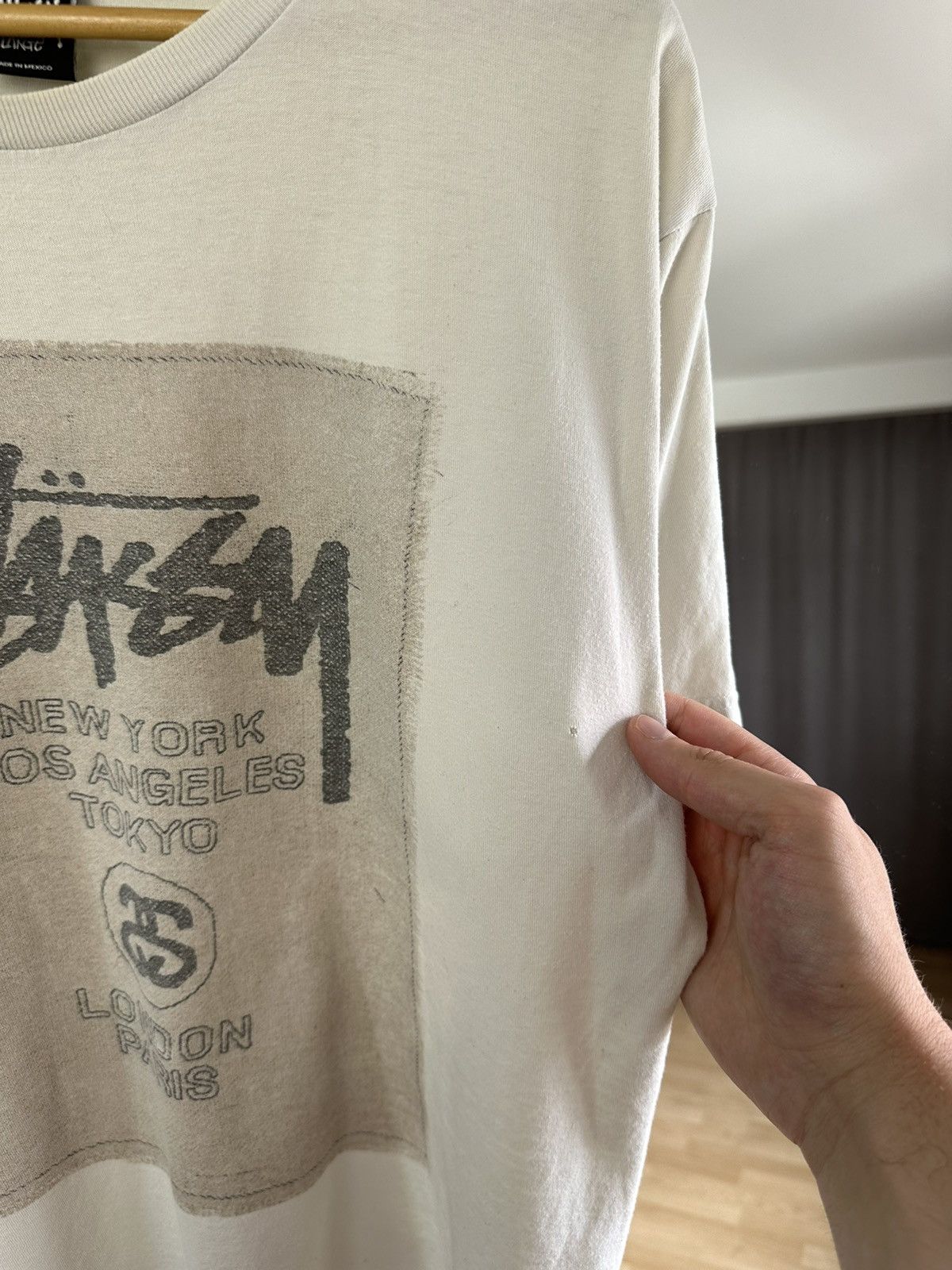 Stussy Vintage Stussy Distressed T-Shirt Big Logo Faded Y2K Size US L / EU 52-54 / 3 - 3 Thumbnail