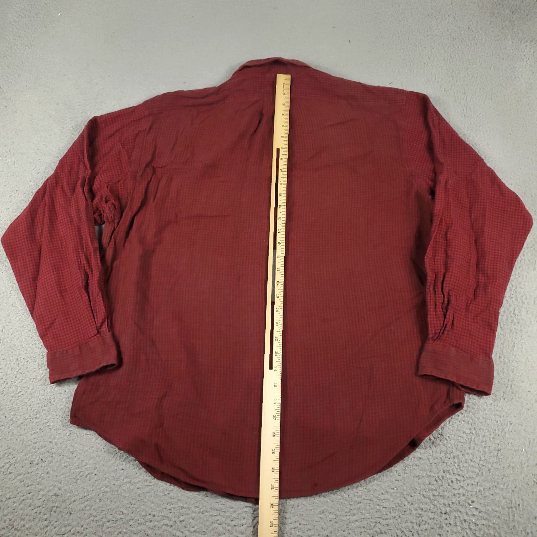 Ralph Lauren VINTAGE Ralph Lauren Shirt Mens Large Red Check Casual Button Up Long Sleeve Mens Size US L / EU 52-54 / 3 - 3 Thumbnail