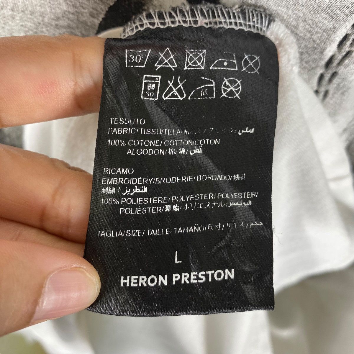 Heron Preston HERON PRESTON Long Sleeve Graphic Tee Shirt Large Size Size US L / EU 52-54 / 3 - 7 Thumbnail