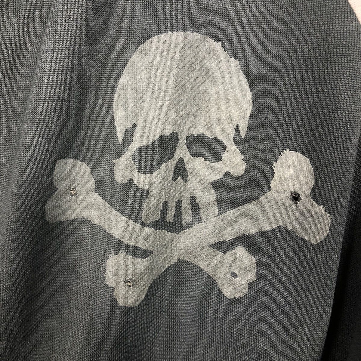 Japanese Brand 📌Rich Grey Vintage Zipper Sweater Vans Skeleton Design Size US M / EU 48-50 / 2 - 18 Thumbnail
