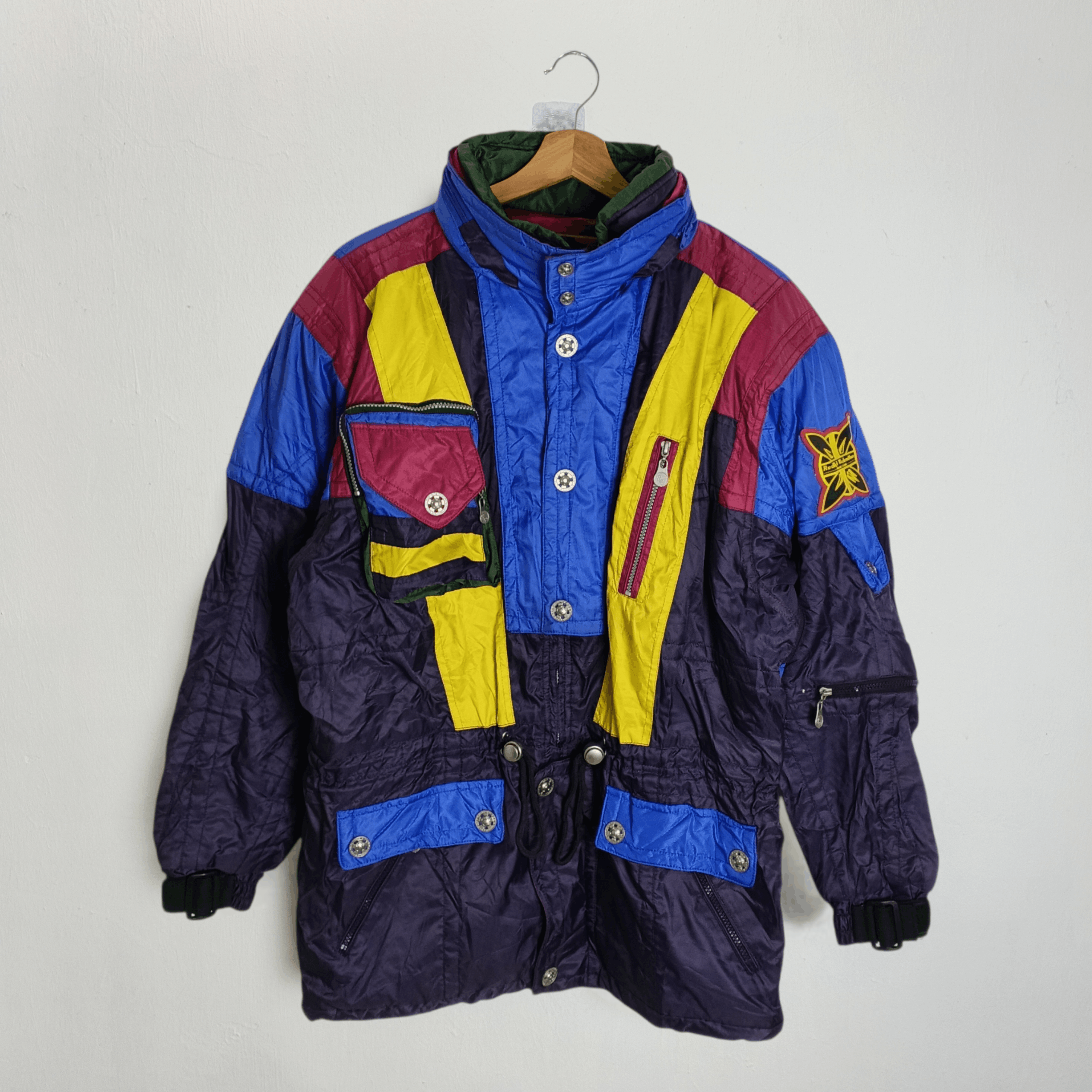 Valentino Rare 90's Rudolph Valentino Colorblock Ski Jacket Size US M / EU 48-50 / 2 - 1 Thumbnail