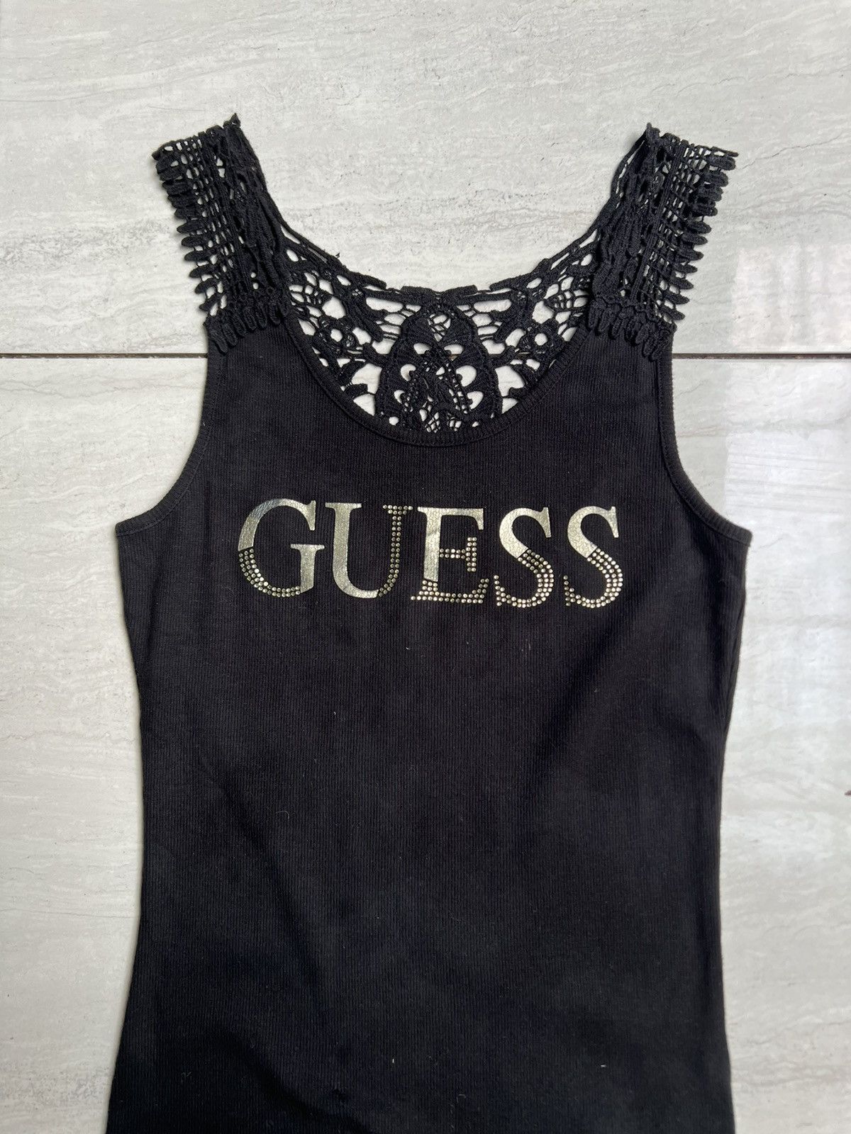 Guess GUESS Black Sleeveless T-shirt Size US XS / EU 42 / 0 - 3 Thumbnail
