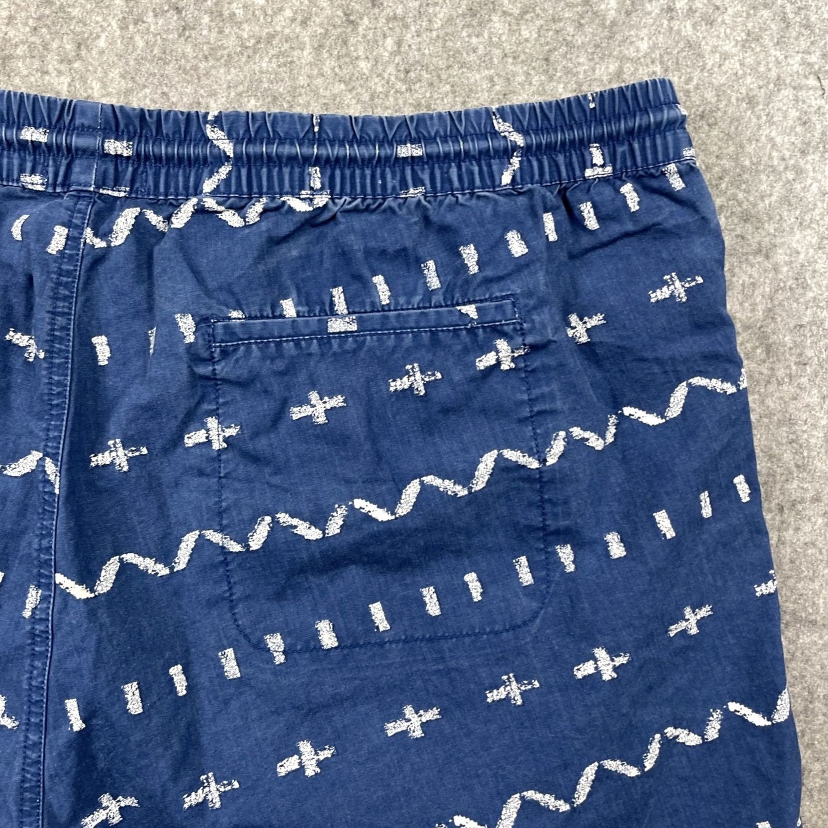 Bonobos Bonobos Shorts Men 2XL Blue Geometric Aztec AOP Drawstring Cotton Unlined 7 Size US 39 - 5 Thumbnail