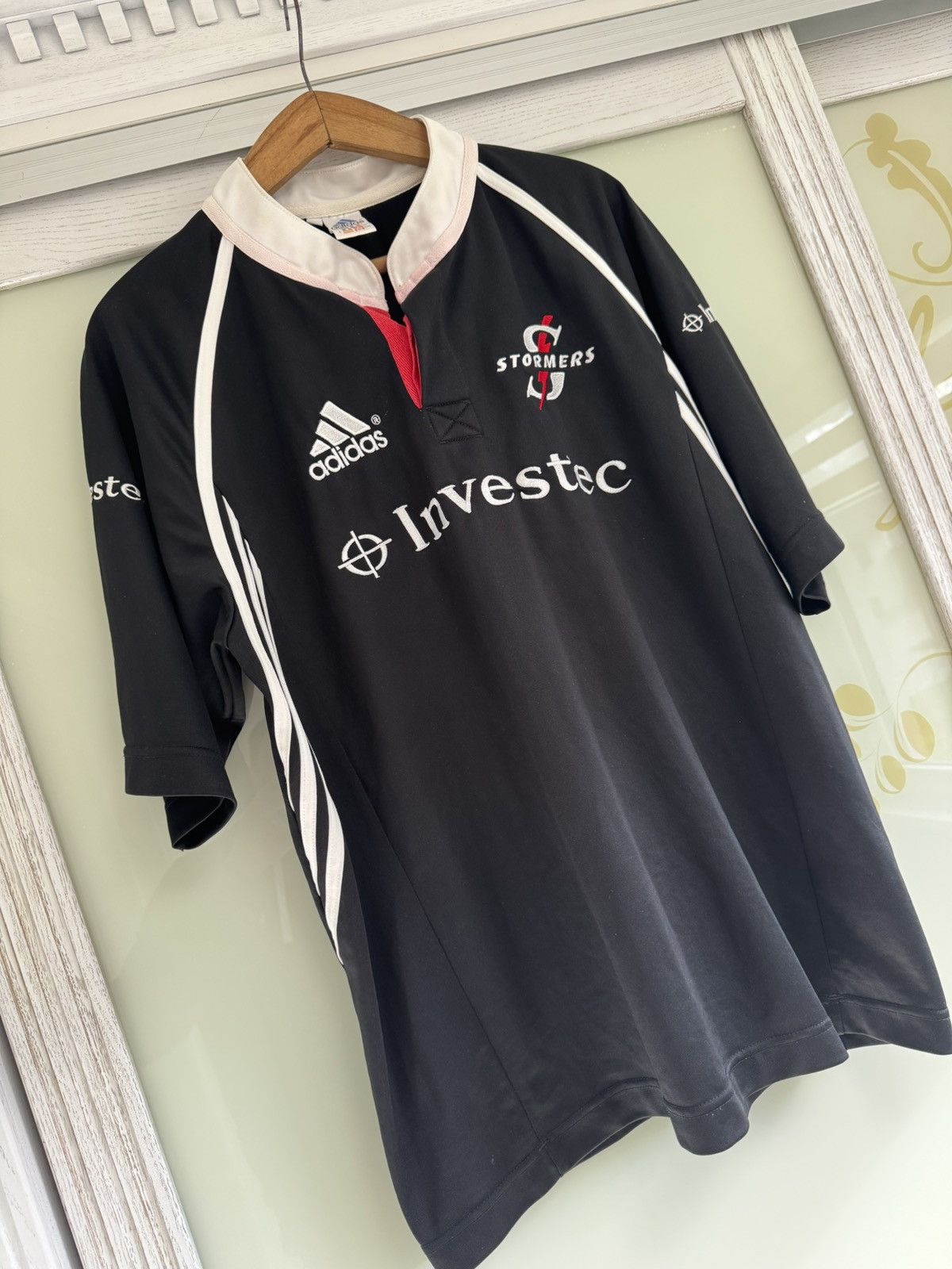 Adidas Vintage Stormers 2003-2004 Rugby Jersey South Africa Shirt Size US L / EU 52-54 / 3 - 5 Thumbnail