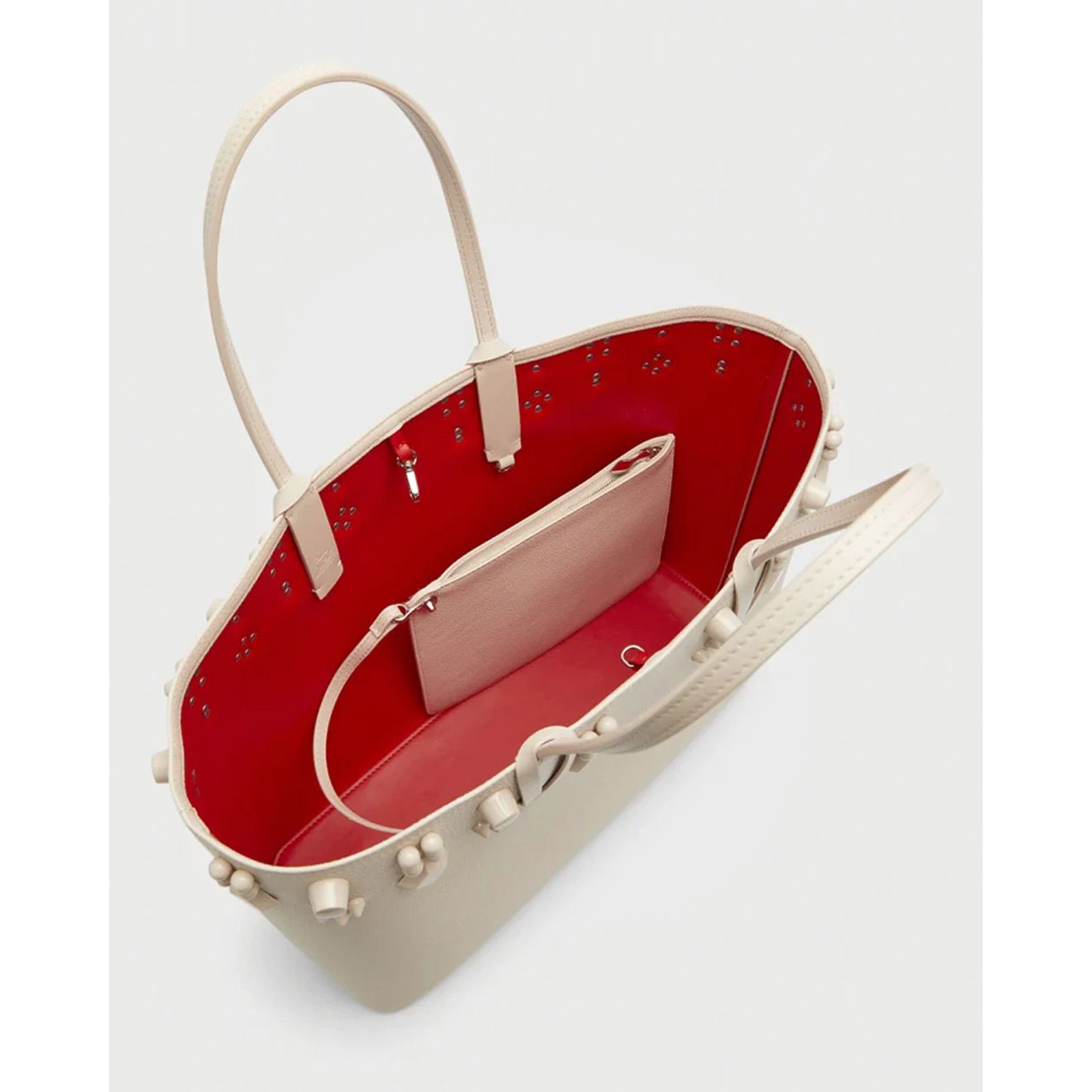 Christian Louboutin Christian Louboutin Leather Spike Tote Shoulder Bag Size ONE SIZE - 10 Thumbnail