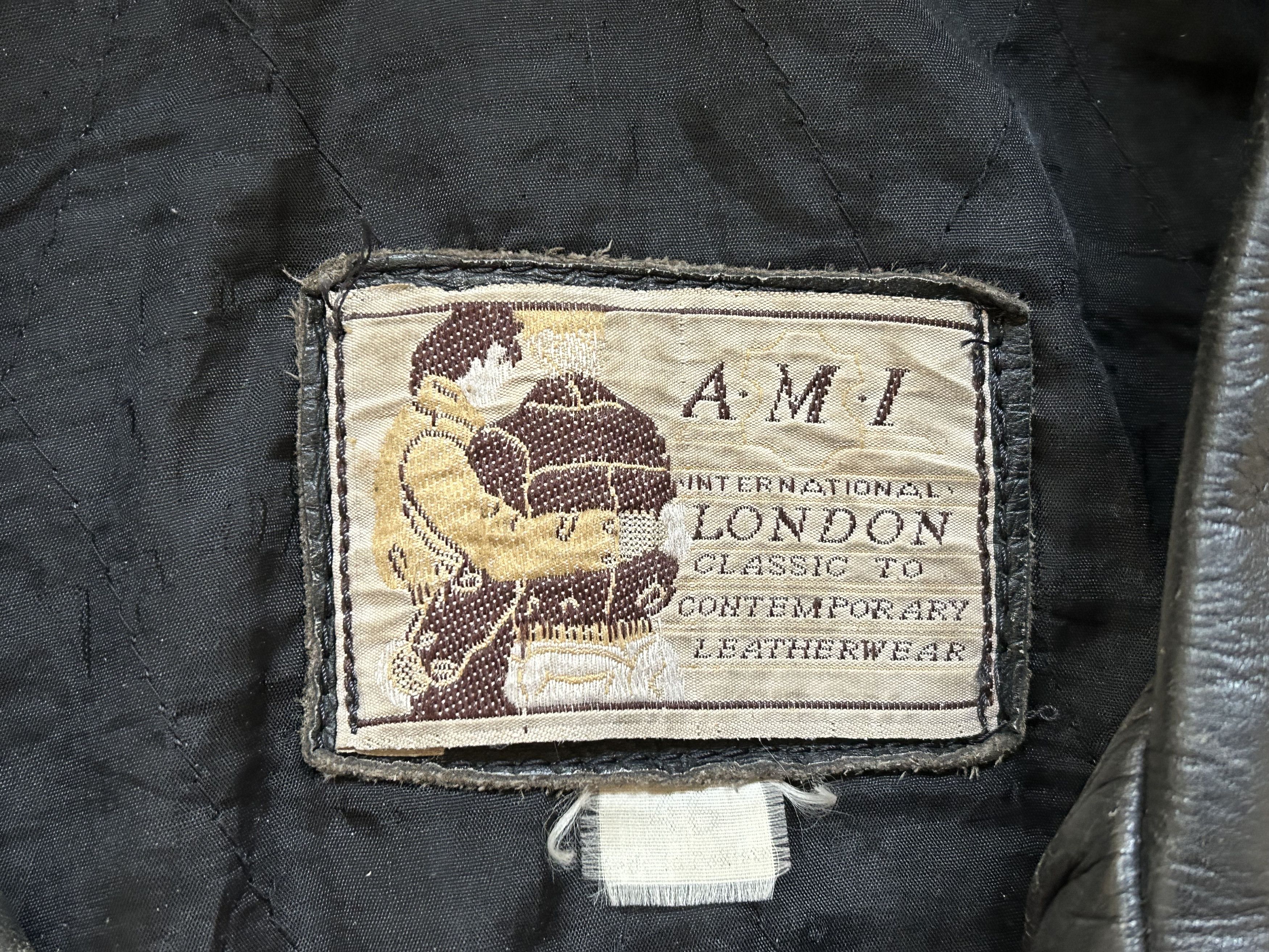 Other Skinny Puppy/ AMI London Vintage Leather jacket Size US XL / EU 56 / 4 - 3 Thumbnail