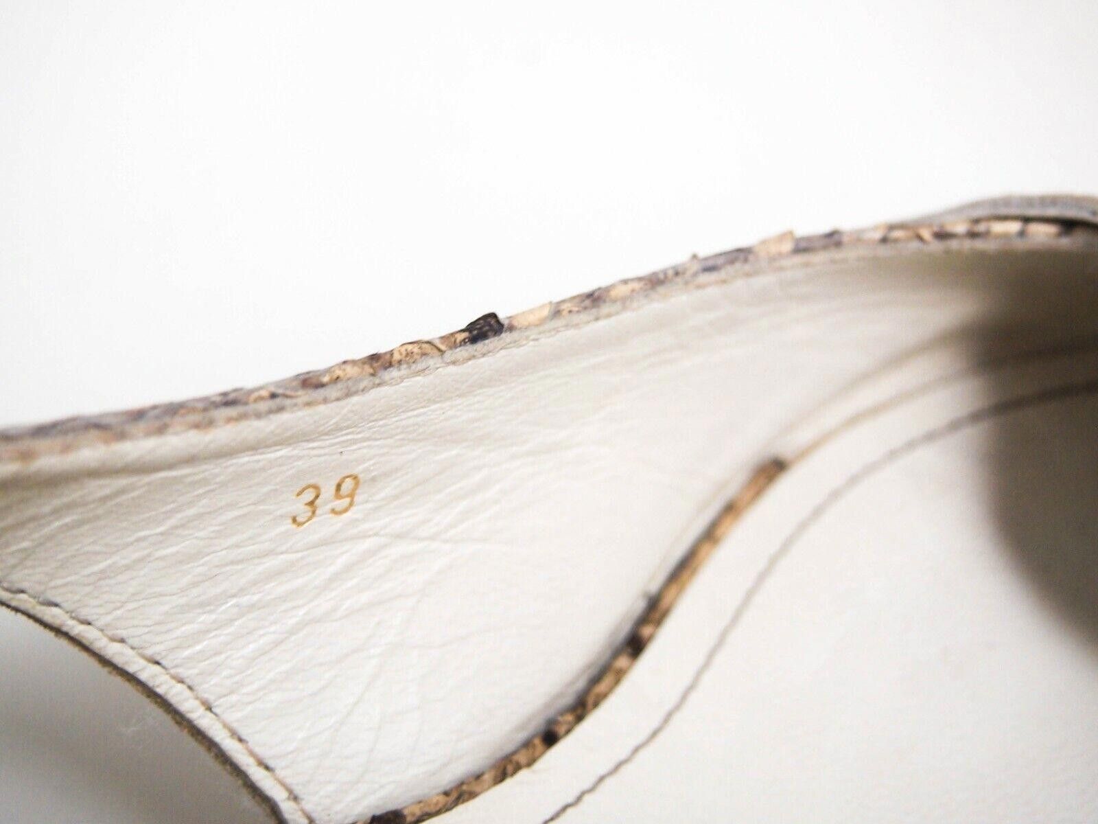 Tod's Tod's Slingback Sandals Beige Suede Python Womens US 9 EU 39 Size US 9 / IT 39 - 6 Thumbnail