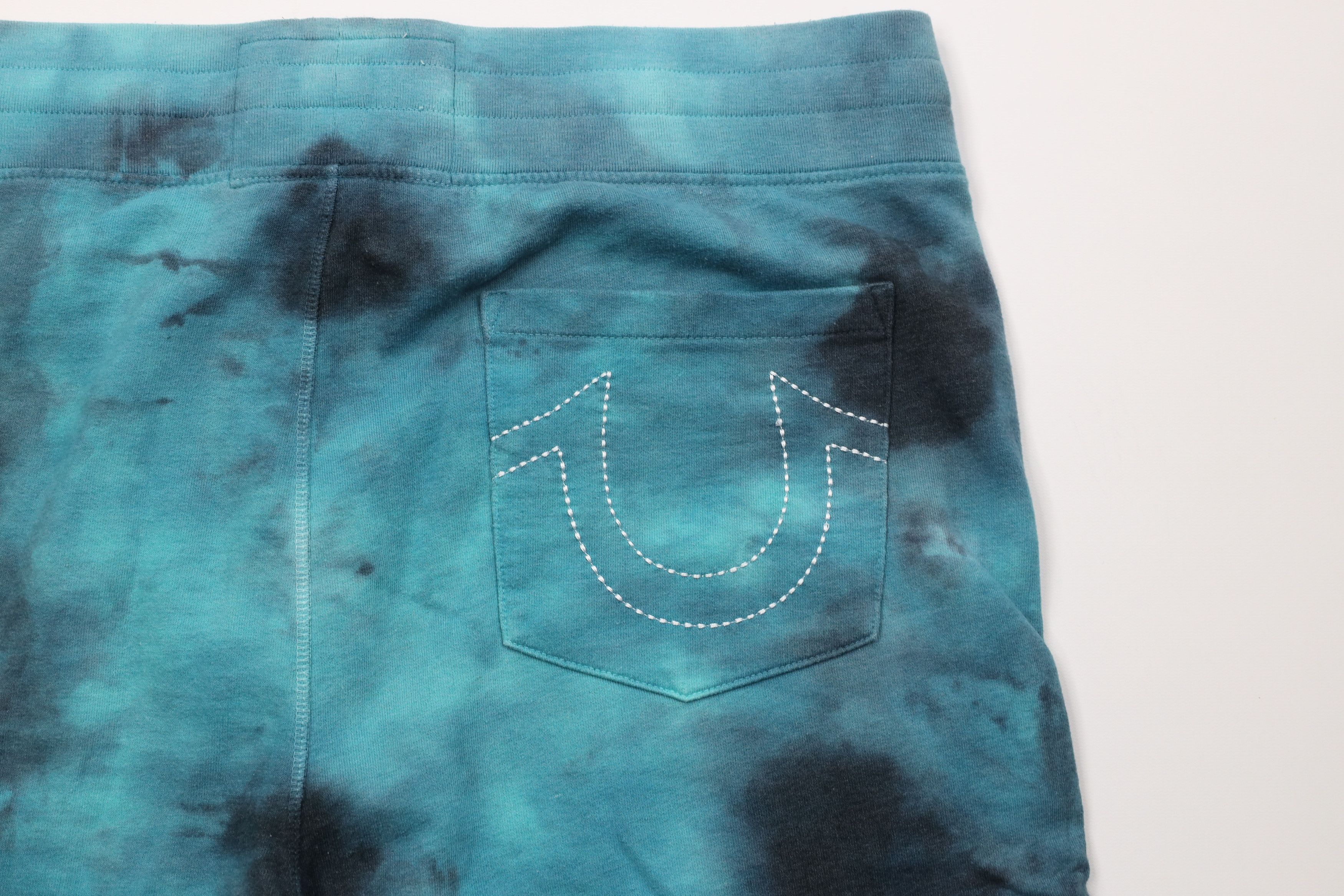 True Religion True Religion Turquoise Acid Wash Active Sweatpants Shorts Size US 36 / EU 52 - 10 Thumbnail