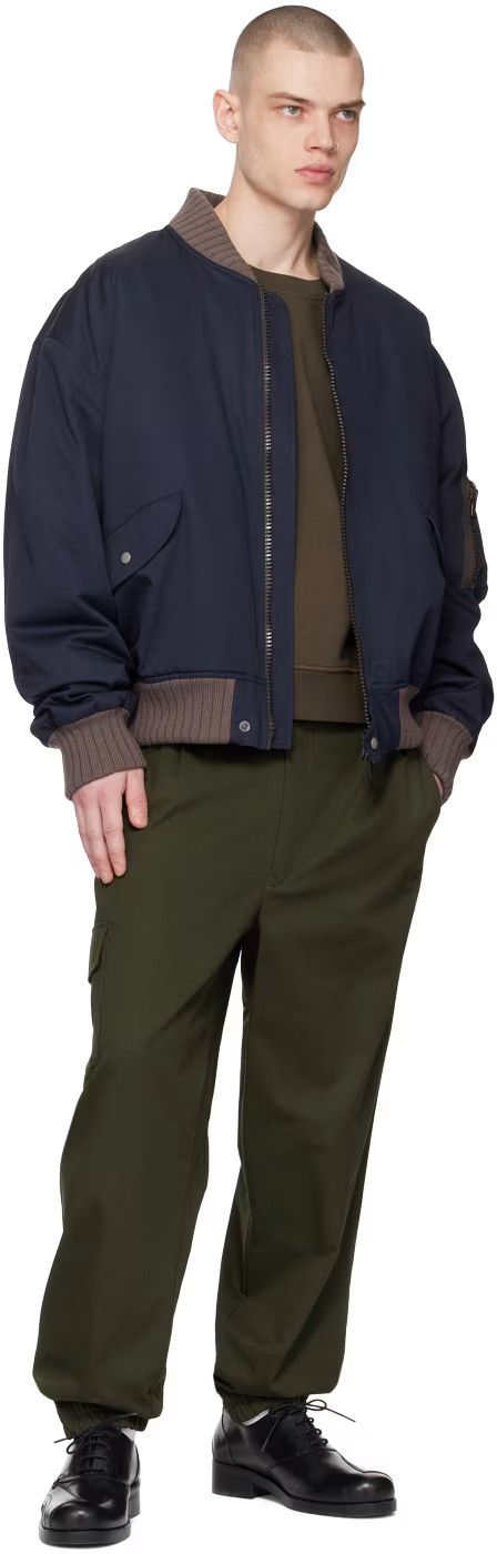 Vivienne Westwood o1y0525 Bomber Jacket in Midnight Blue/Khaki Size US L / EU 52-54 / 3 - 4 Thumbnail