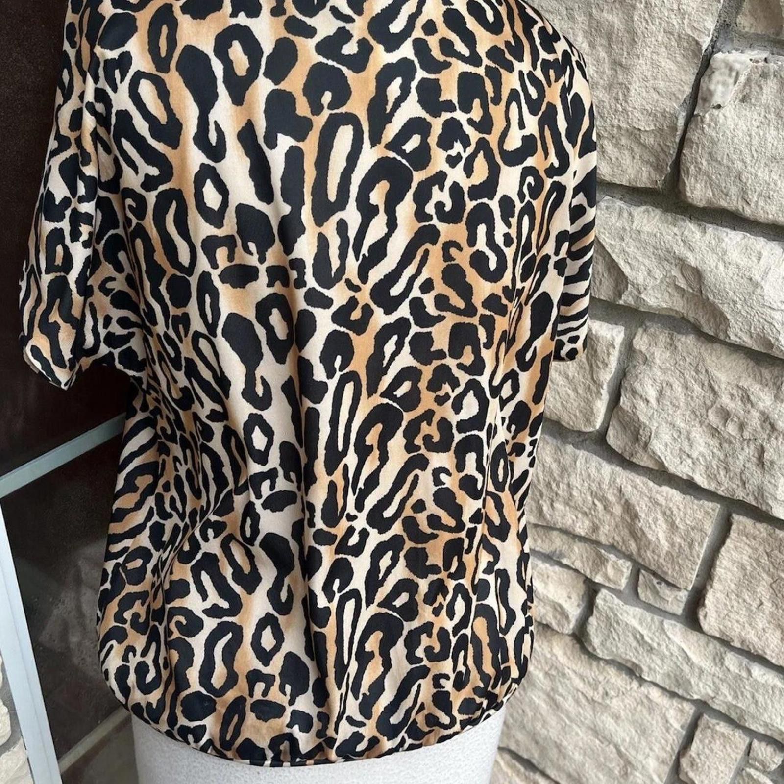 Other Vintage Frayne Silky Blouse animalprint top blouse medium. Size M / US 6-8 / IT 42-44 - 3 Thumbnail