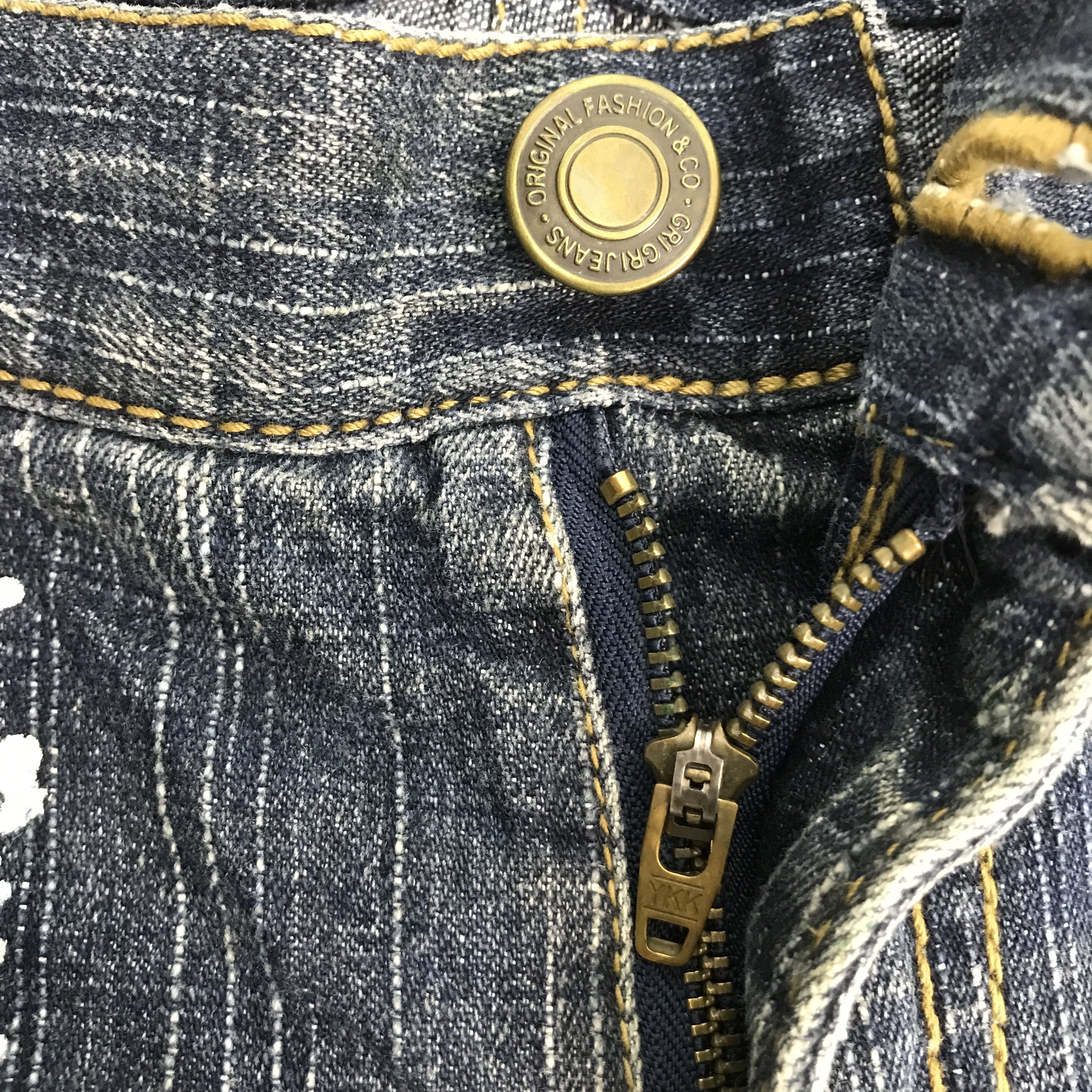 Japanese Brand ifsixwasnine japan gri gri distressed jeans pants Size US 32 / EU 48 - 11 Thumbnail