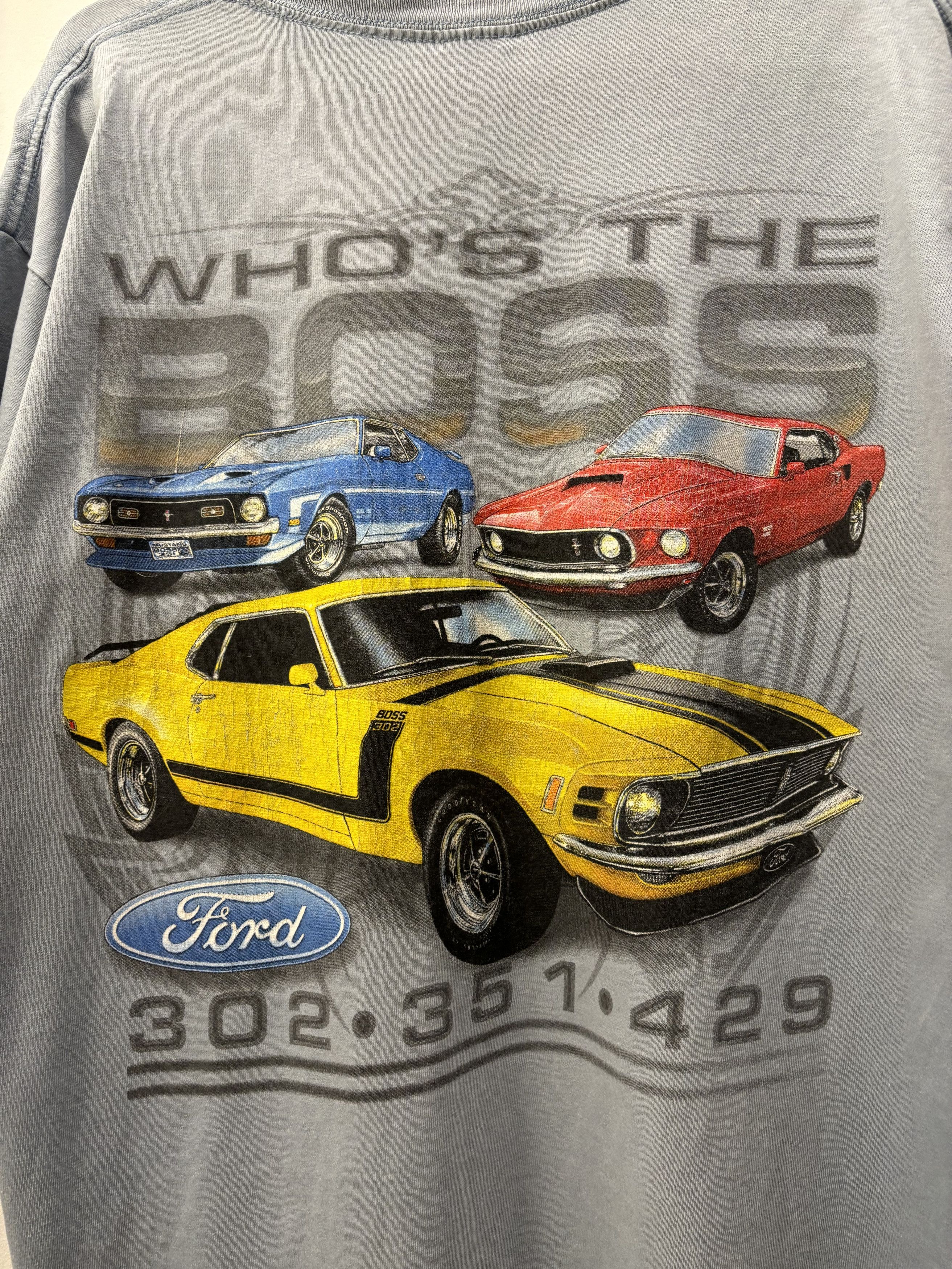 Ford × Vintage Vintage Ford Boss 302-351-429 Back Print Tee Size US L / EU 52-54 / 3 - 7 Thumbnail