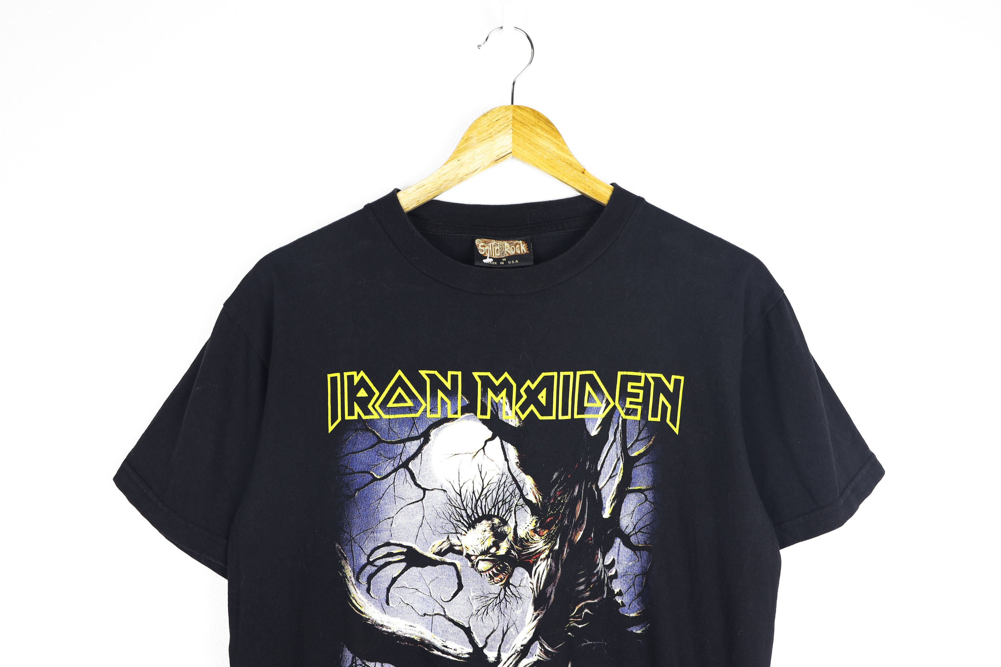 Band Tees × Iron Maiden × Vintage Vintage Iron Maiden Graphic Print Merch Tee T-shirt Size US M / EU 48-50 / 2 - 2 Thumbnail