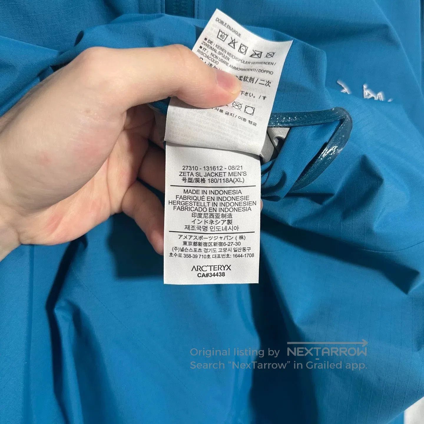 Arc'teryx Arcteryx Zeta SL Jacket Hooded Blue XL. Size US XL / EU 56 / 4 - 6 Thumbnail