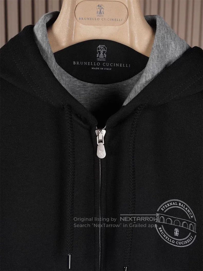 Brunello Cucinelli Brunello Cucinelli Hooded casual sports jacket Size US XS / EU 42 / 0 - 6 Thumbnail