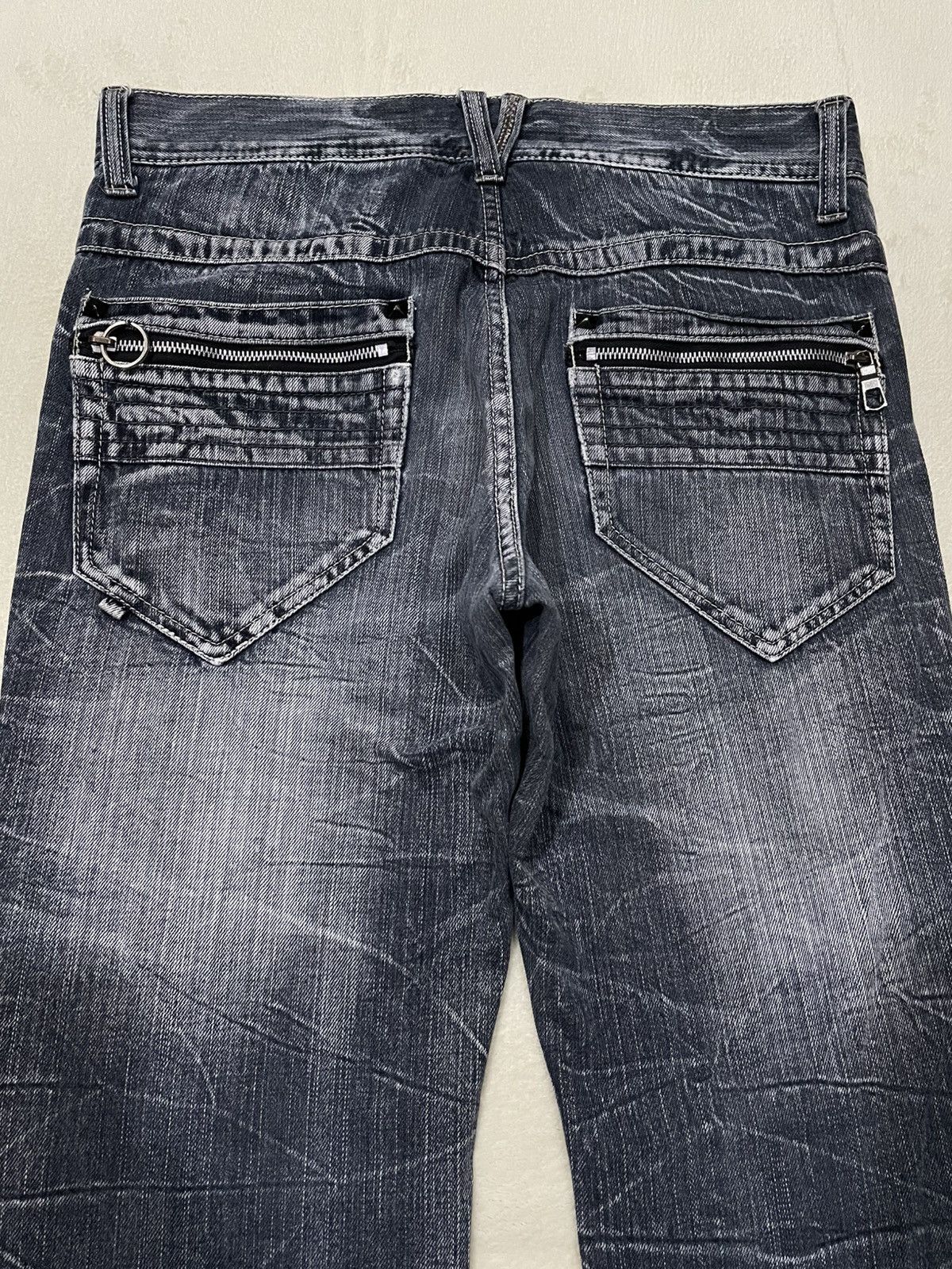 Japanese Brand Vintage Sally Dog Boot Cut Distress Mudwash Denim Jeans Size US 33 - 13 Thumbnail