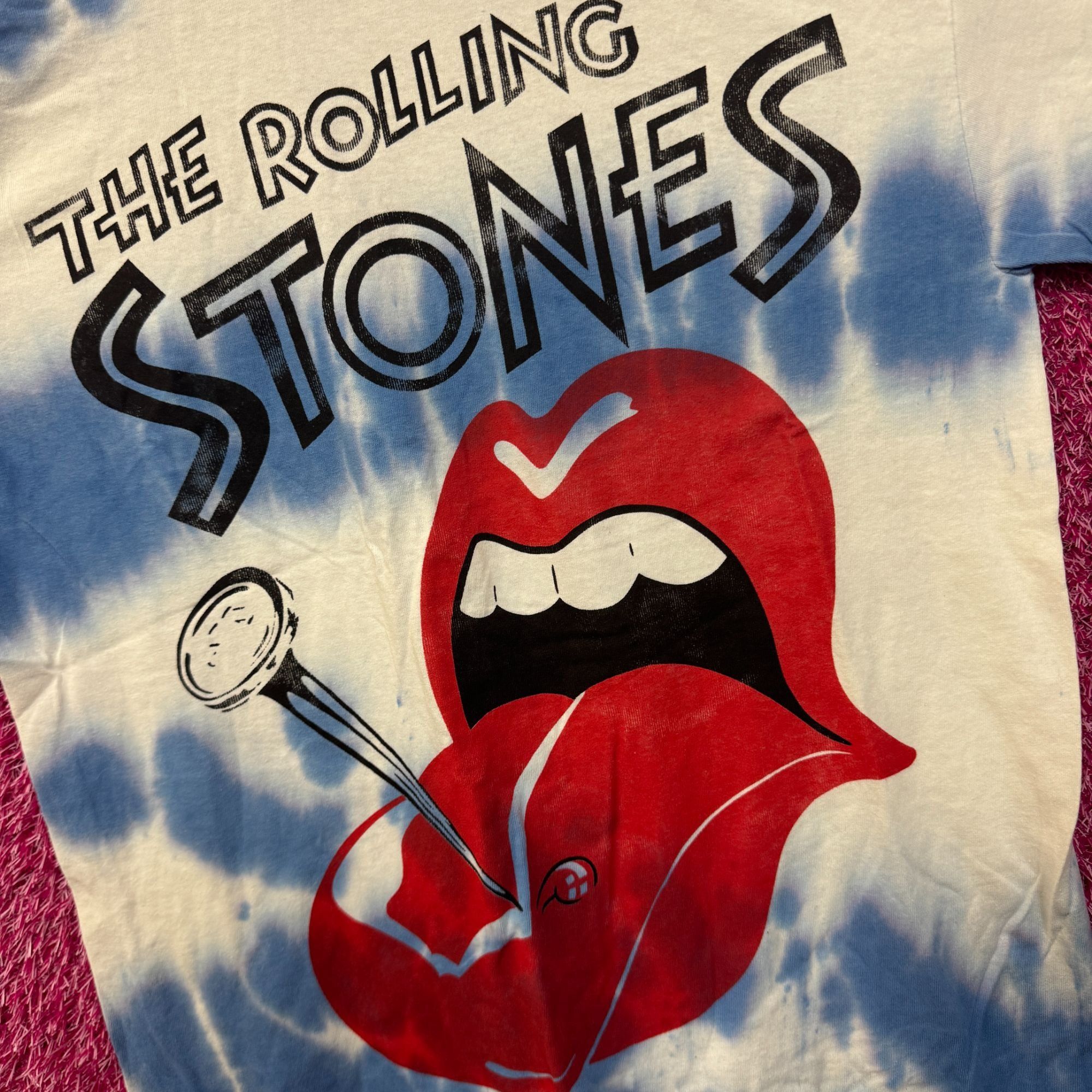 The Rolling Stones The Rolling Stones Nailed Tongue Hot Lips Rock Tie Dye M Size US M / EU 48-50 / 2 - 4 Thumbnail