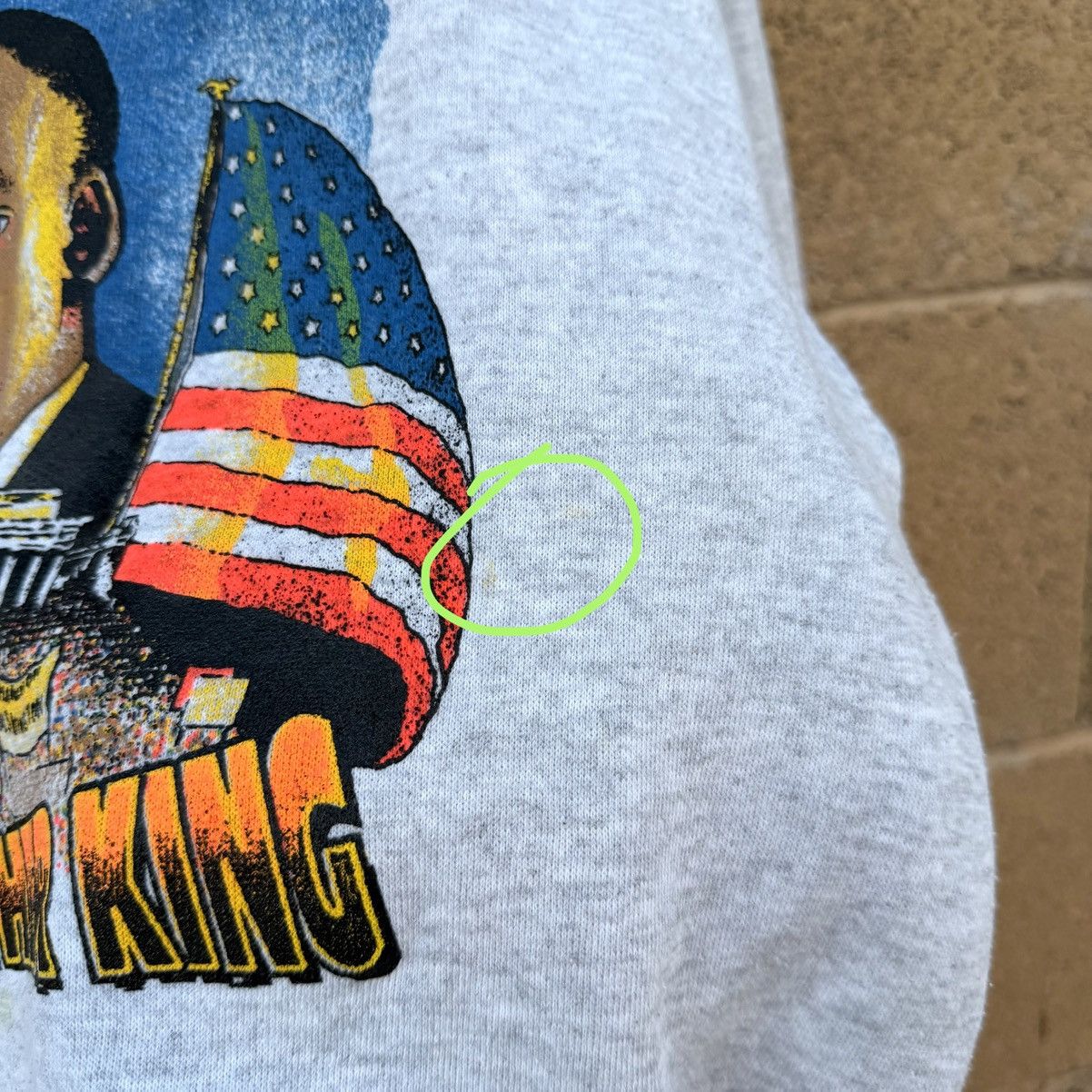 Other Vintage 90s Martin Luther King Jr. Gray Sweatshirt Size XL Size US XL / EU 56 / 4 - 7 Thumbnail