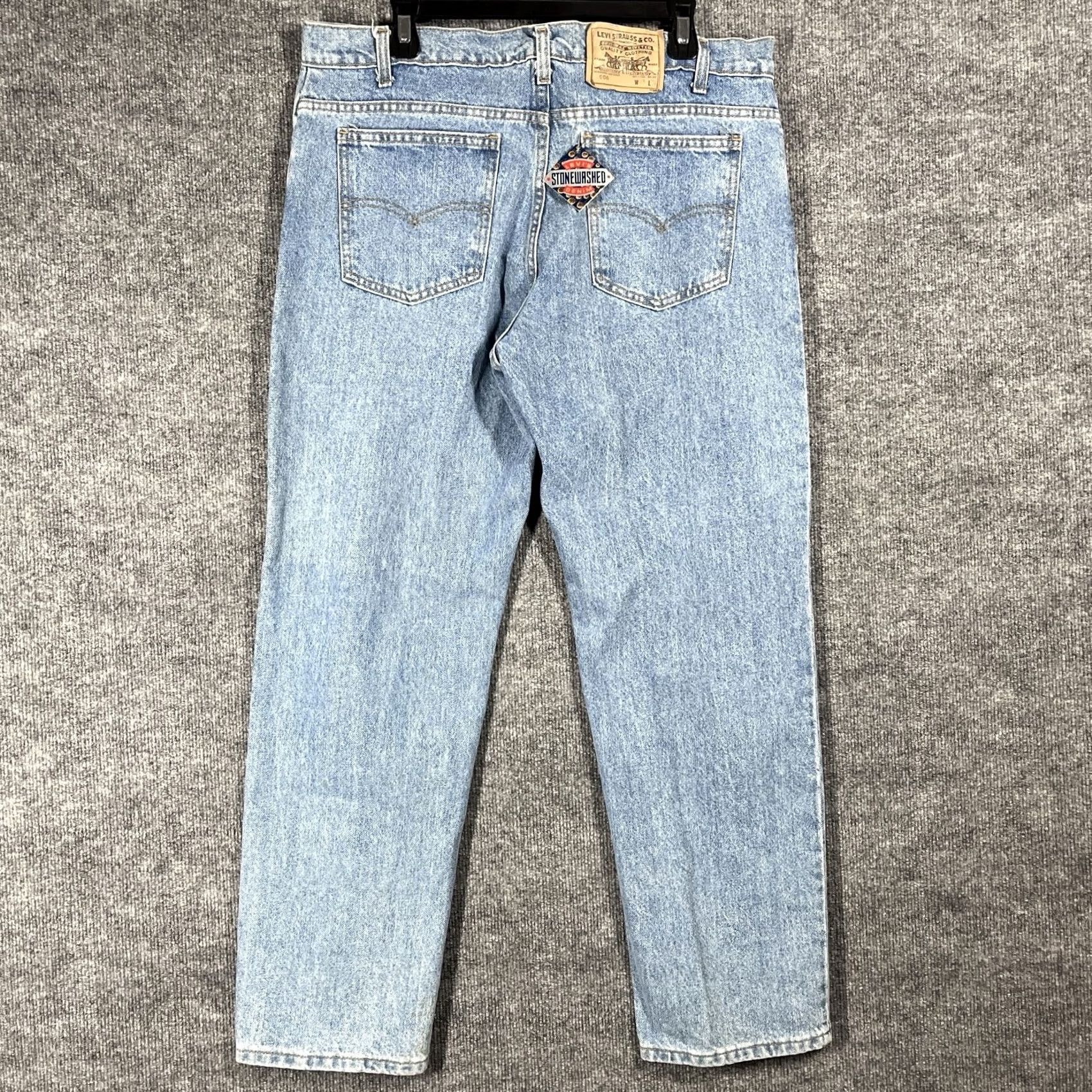 Levi's VINTAGE Levi's 506 Jeans Blue 35x30 Stonewashed USA Mens Size US 35 - 7 Thumbnail