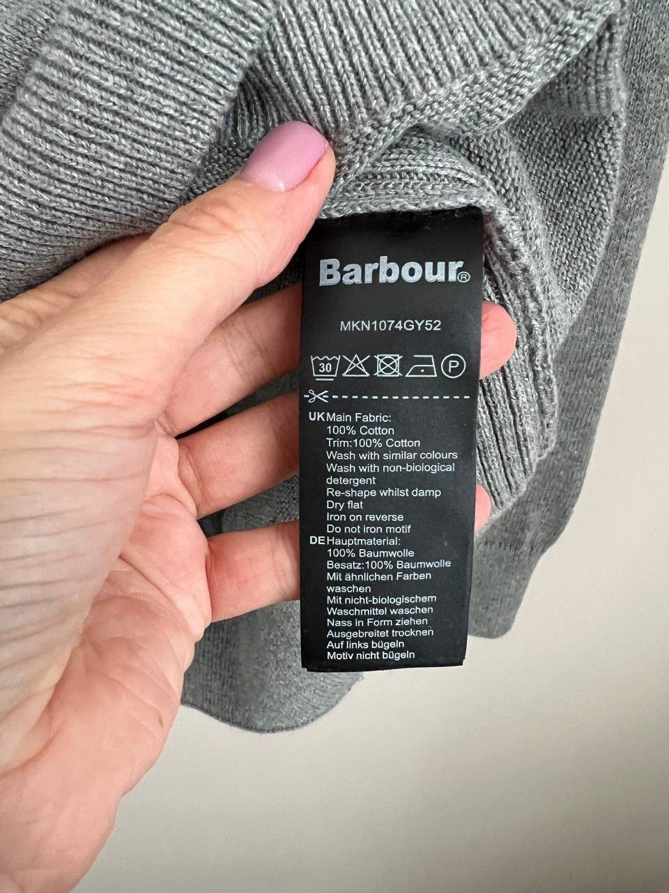 Barbour Barbour men's zipped sweater size L Size US L / EU 52-54 / 3 - 7 Thumbnail