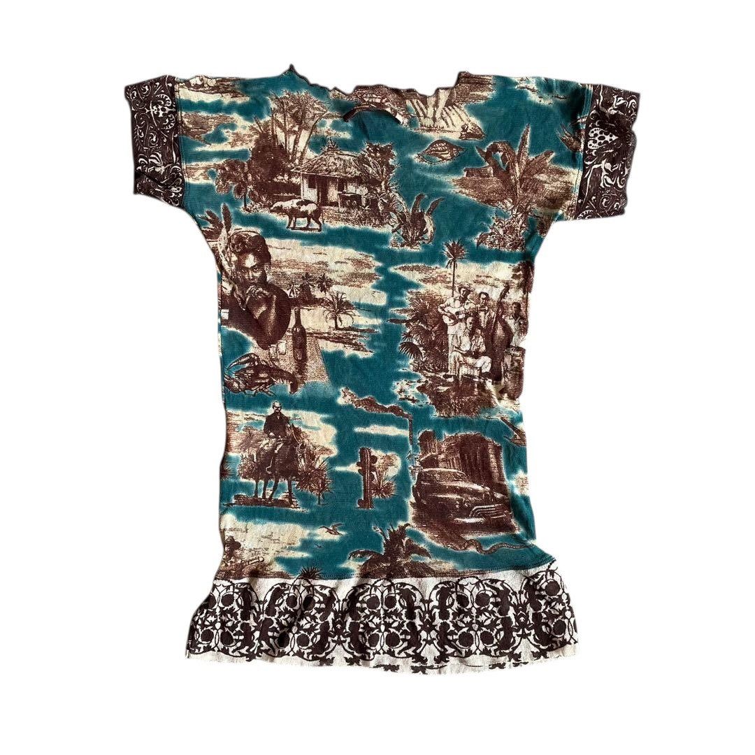 Jean Paul Gaultier SS98 Jean Paul Gaultier Cuba “Frida Kahlo” Tropical Mesh Top Size M / US 6-8 / IT 42-44 - 2 Thumbnail