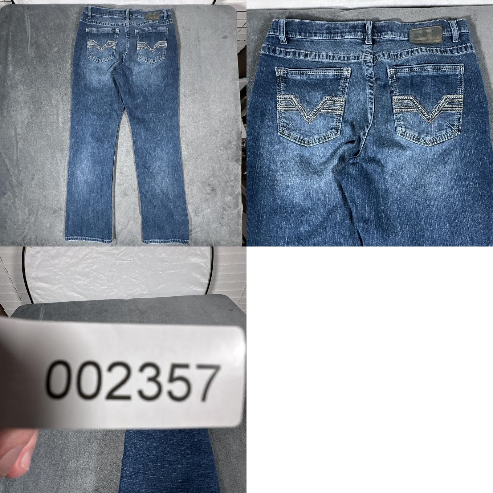 BKE BKE Tyler Jeans Mens 36x33 Blue Medium Wash Straight Leg Stretch Denim Pants Size US 36 / EU 52 - 9 Thumbnail