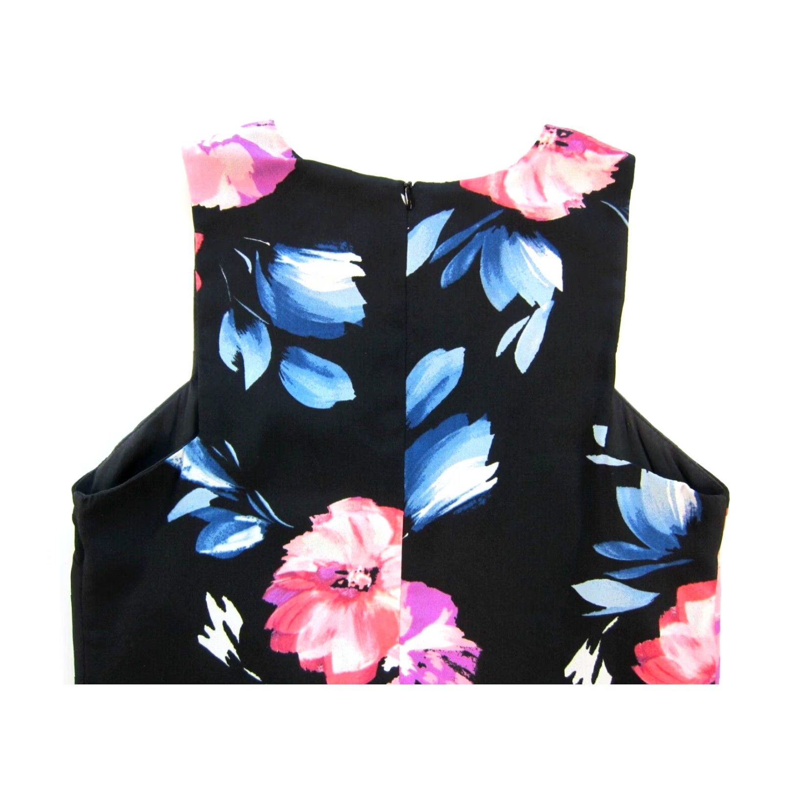 Vintage Love...Ady Floral Sleeveless Tunic Sheath Tank Dress M Black Pink Blue Women's Medium Size M / US 6-8 / IT 42-44 - 5 Thumbnail
