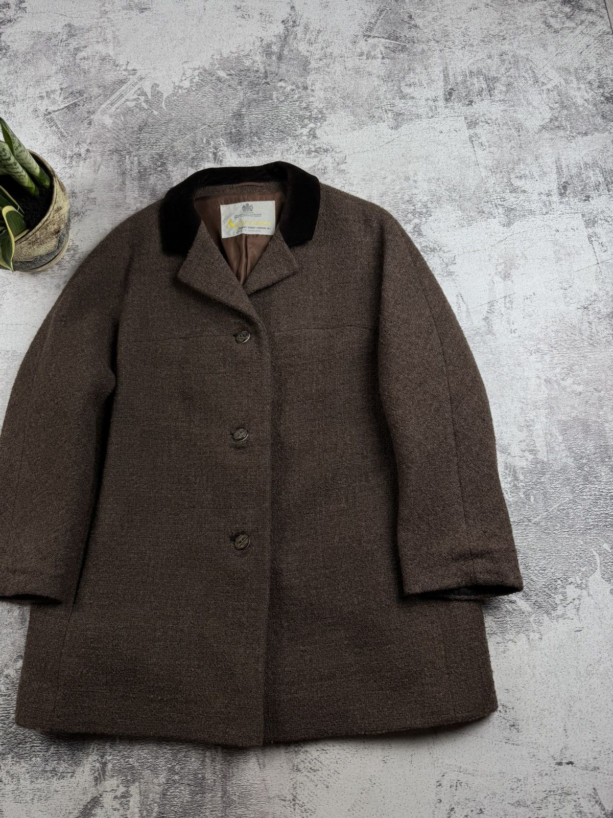 Aquascutum Aquascutum 90s Vintage UK 18 Tweed Brown England Wool Button Trench Trench Coat Size XL / US 12-14 / IT 48-50 - 3 Thumbnail