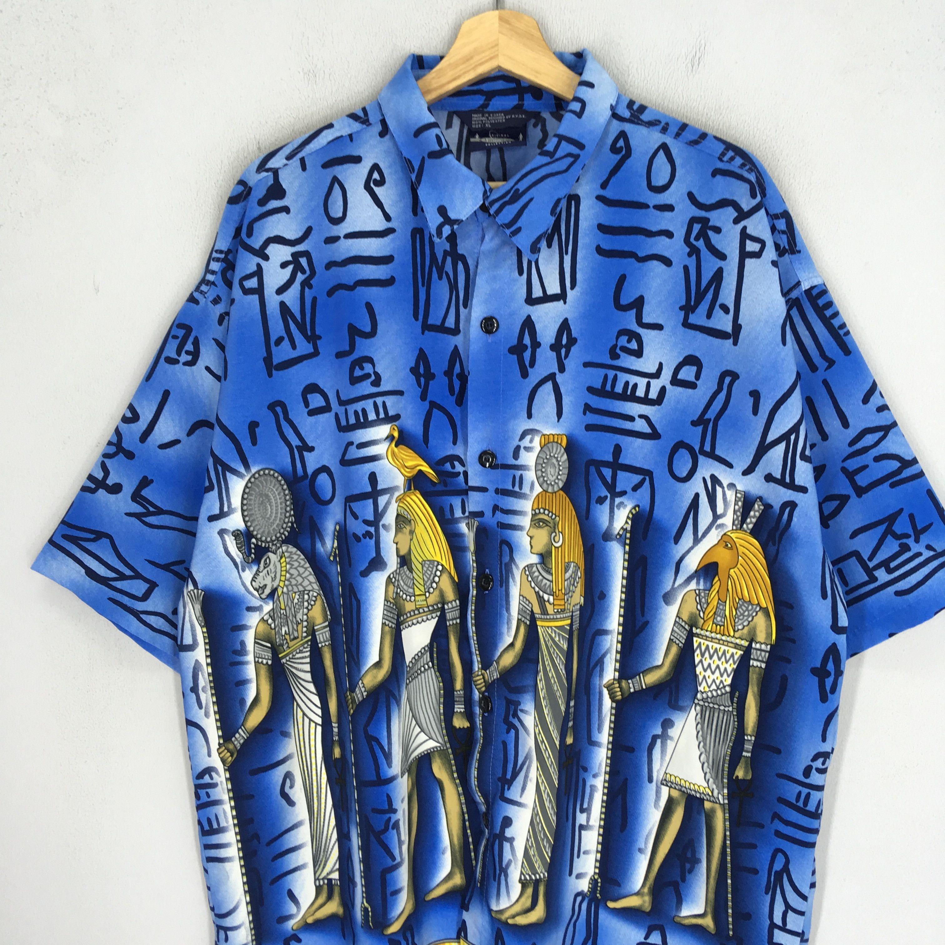 Arts & Science Vintage Retro Baroque Overprinted Graphic Shirt Blue Size US XL / EU 56 / 4 - 3 Thumbnail