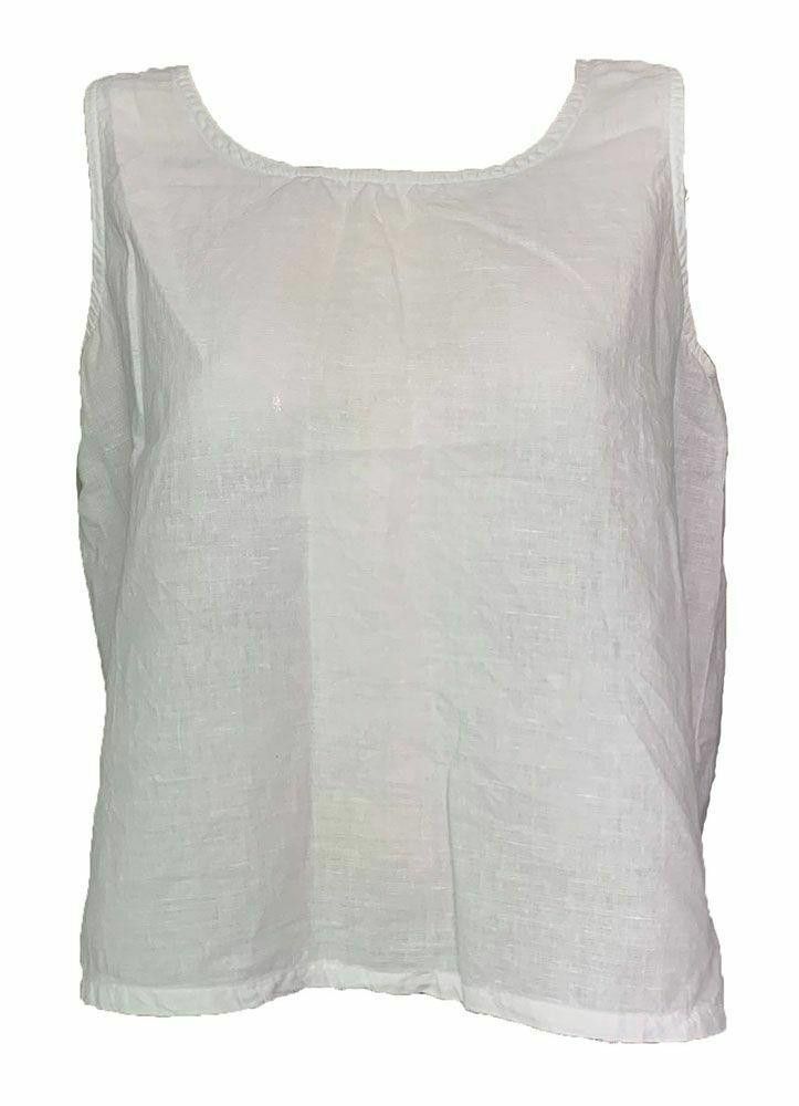 Designer Pre Owned White Hand Made Blouse M Size M / US 6-8 / IT 42-44 - 1 Thumbnail