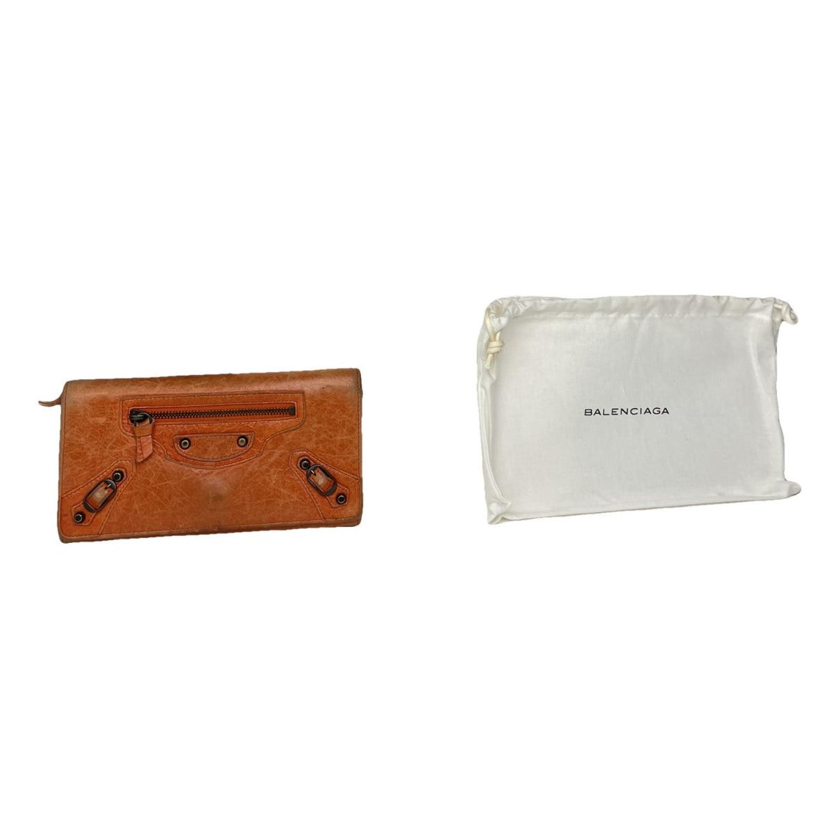 Balenciaga Orange Leather Wallet Size ONE SIZE - 1 Thumbnail