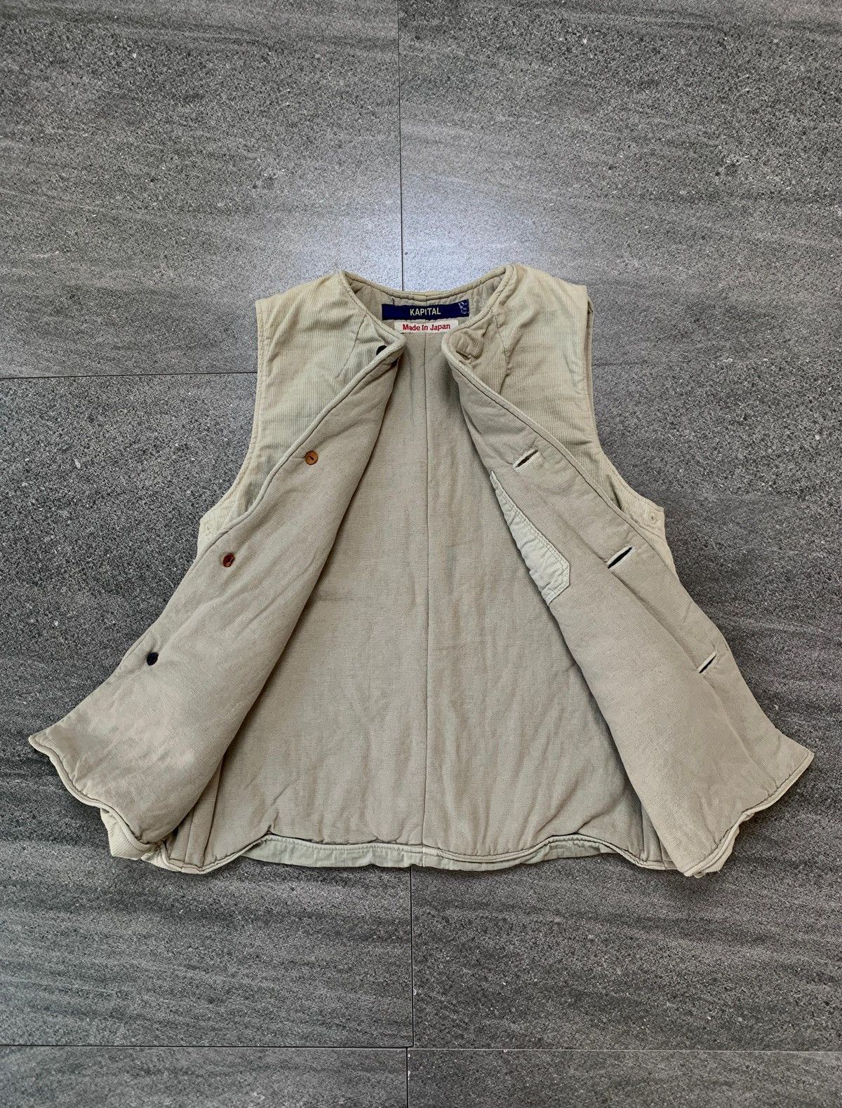 Kapital Puffer Corduroy Vest Size US XS / EU 42 / 0 - 5 Thumbnail