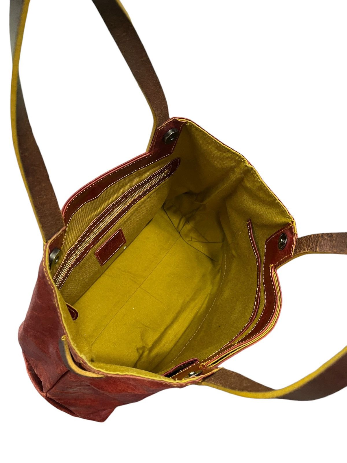 Genuine Leather Full Leather Pelle Borsa Burgundy Tote Bag 1🟩0 Size ONE SIZE - 21 Thumbnail
