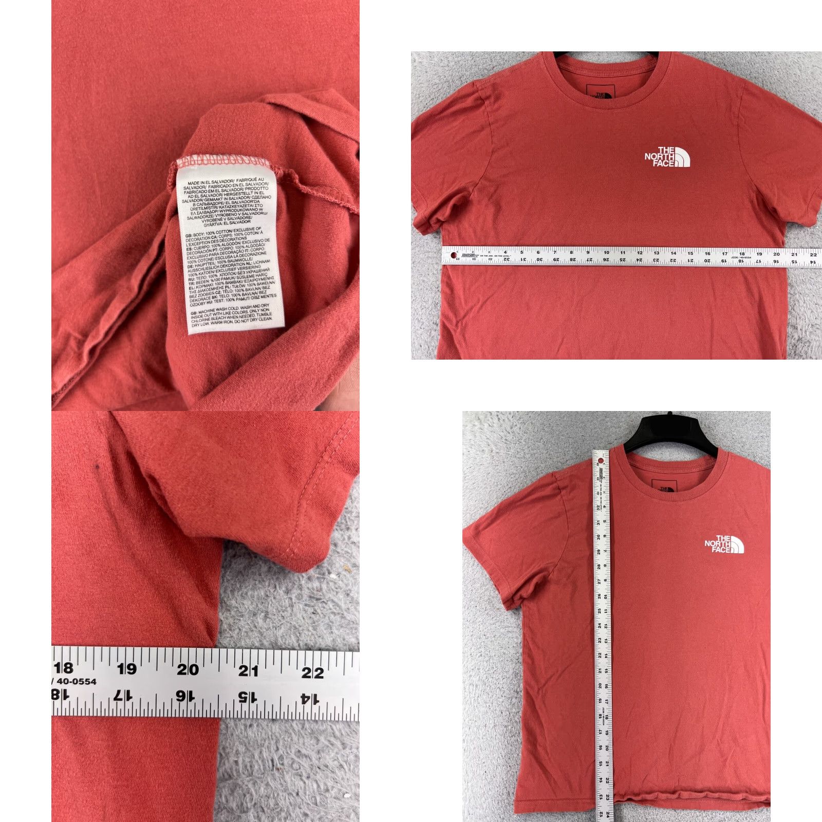 The North Face The North Face Shirt Women L Coral Short Sleeve Crew Neck 100% Cotton Hike Size L / US 10 / IT 46 - 8 Thumbnail