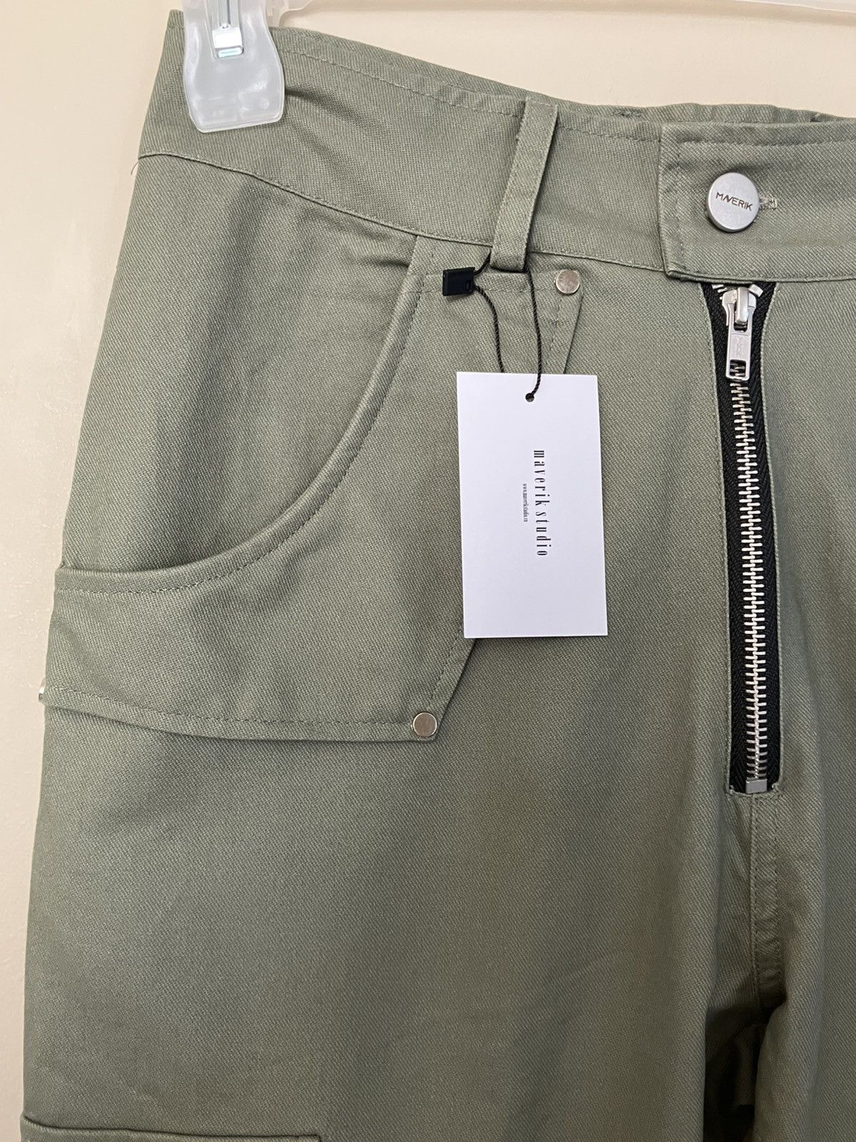 Japanese Brand Maverik Studio Olive Cargo Pants 30/30 Kapital Style Size US 30 / EU 46 - 2 Thumbnail