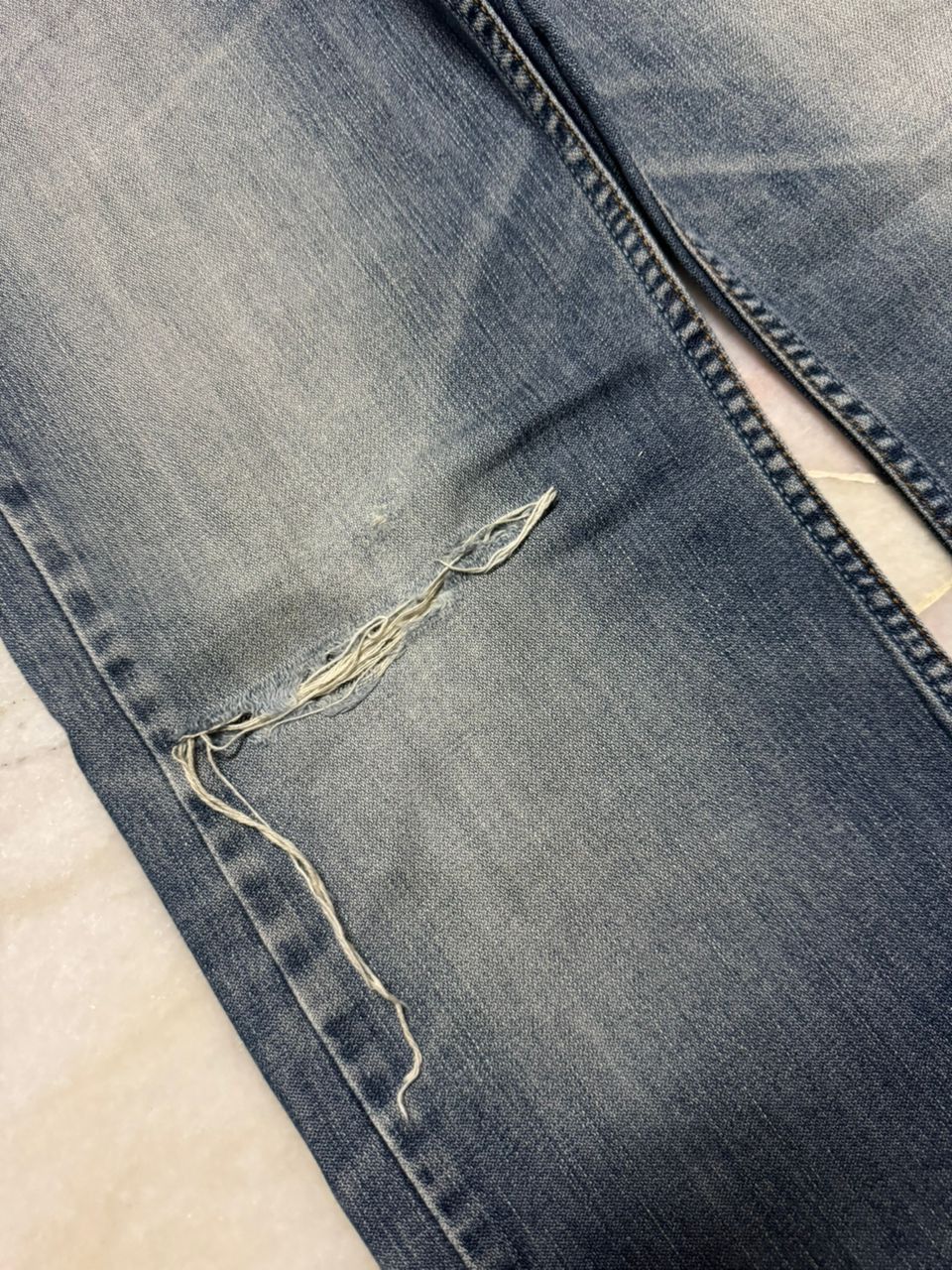 H&M 💥Grunge💥Vintage H&M Logg Mudwash Insane Distressed Denim Size US 31 - 8 Thumbnail