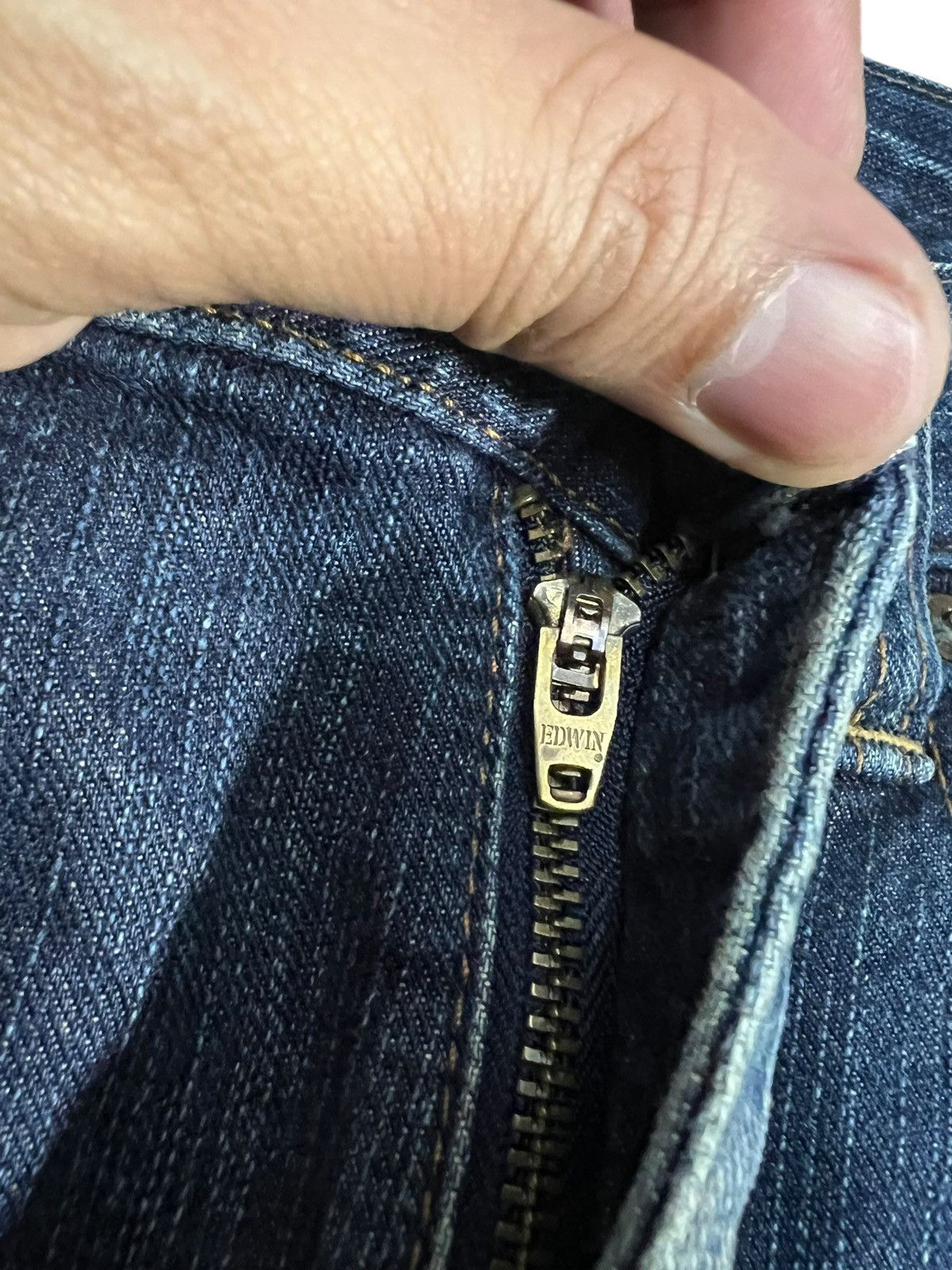 Japanese Brand Edwin Exclusive Vintage XV Mud Wash Denim Jean Japan Size US 33 - 14 Thumbnail
