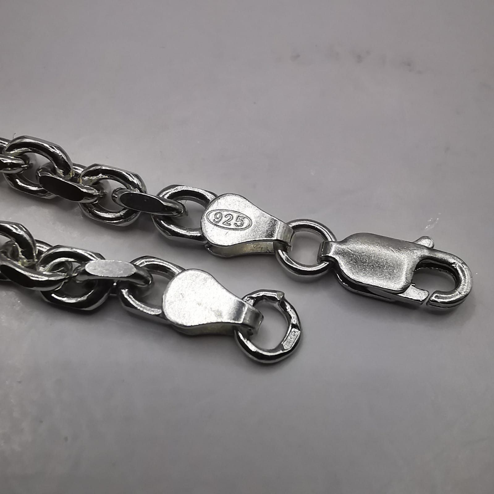 Sterling Silver Vintage Chain,925 Sterling Silver,Signed ,Handmade 26,45g Size ONE SIZE - 5 Thumbnail