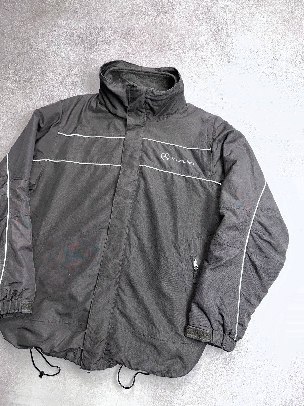 Mercedes-Benz Vintage 2in1 Mercedes Benz Retro Nylon Jacket + Sherpa M Size US M / EU 48-50 / 2 - 2 Thumbnail
